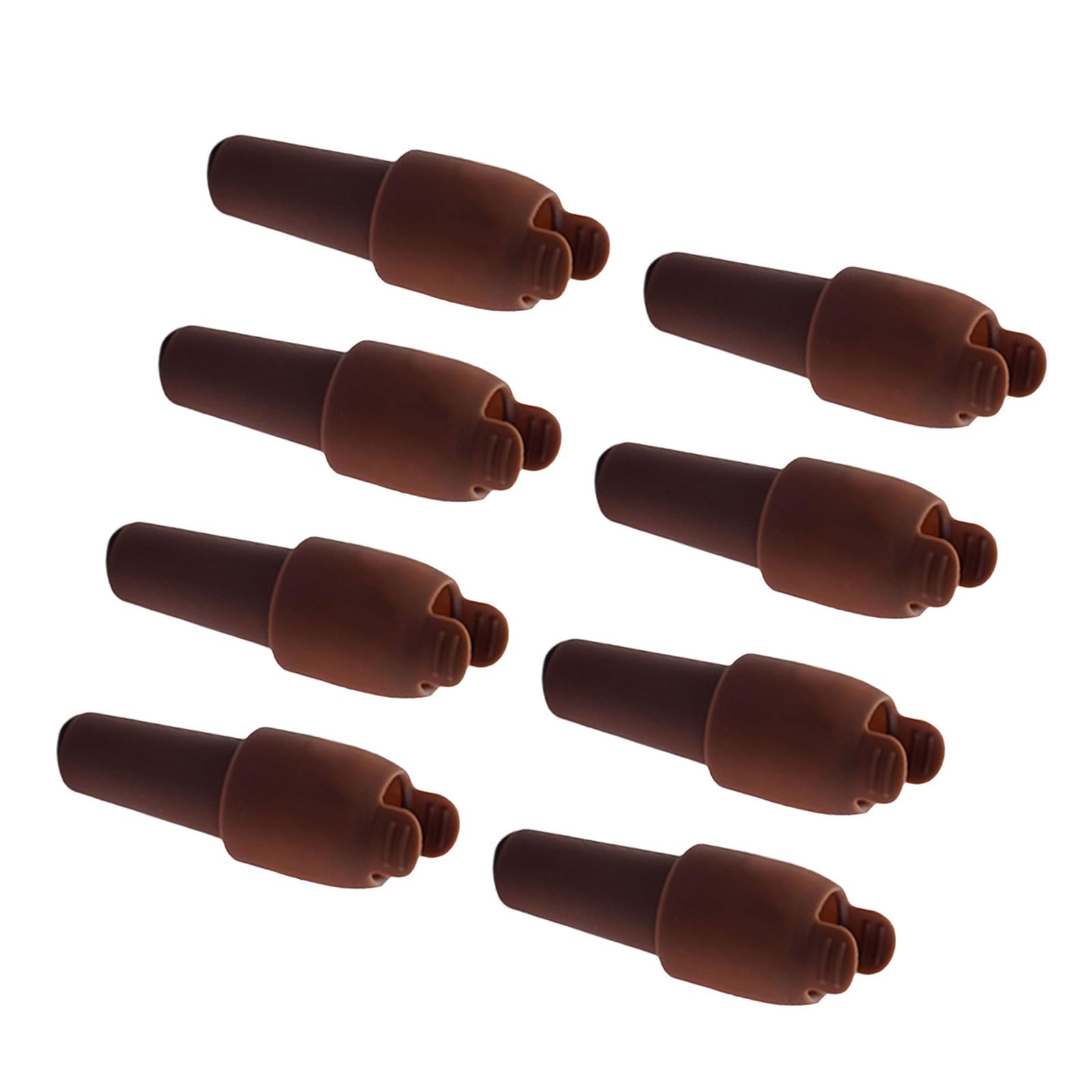 Kalttoy Of 8 Double Seal Silicone Wine Bottle Stoppers Feature Easy Pull Handle Wine Corks for Secure Preservations Corks