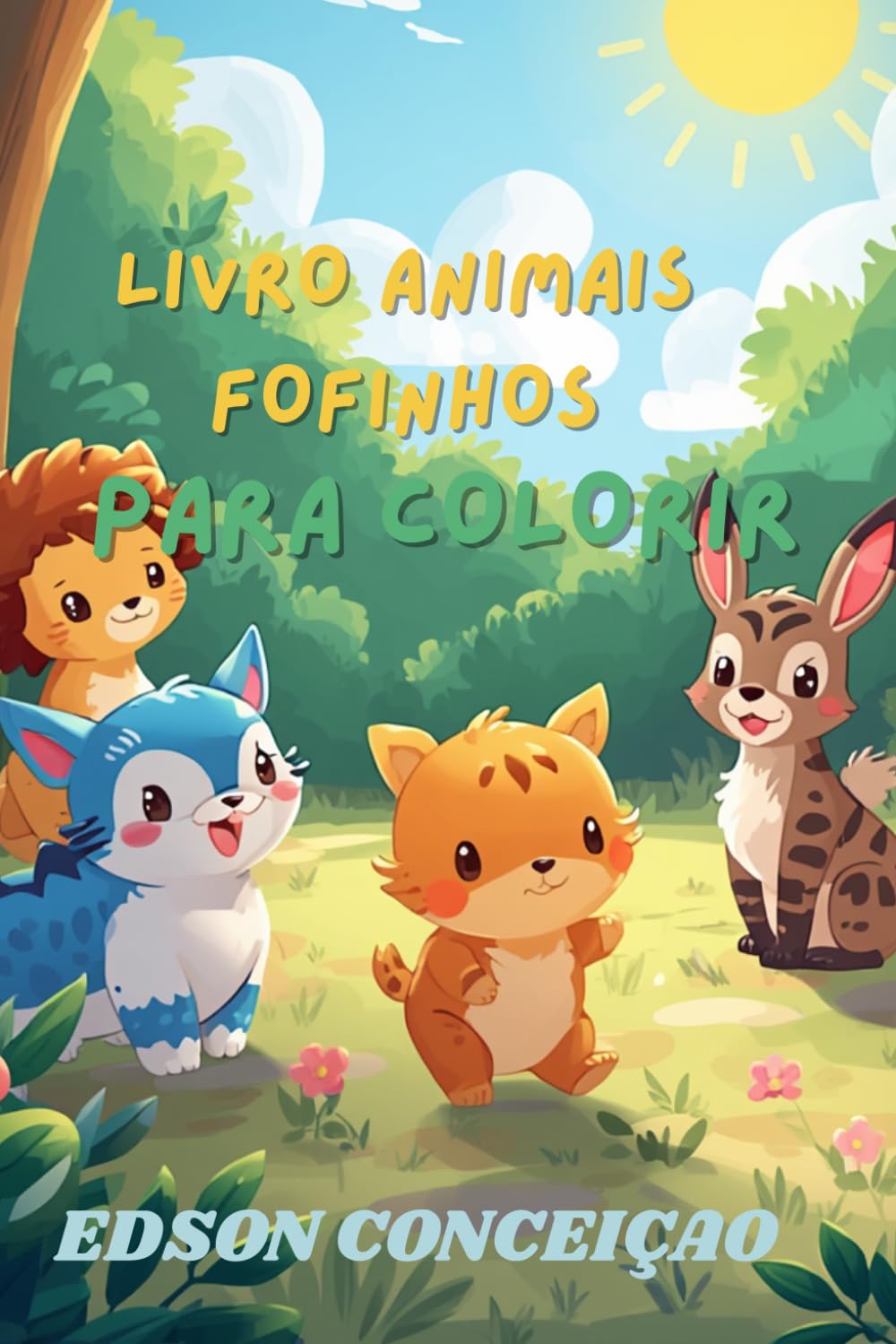 Livro Animais Fofinhos para Colorir