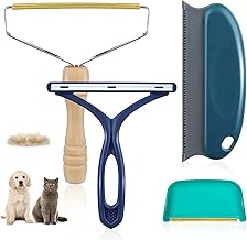 Dog Cat Hair Remover Reusable Lint Cleaner Portable Lint Remover Brush Carpet Rake Scraper Fabric Shaver,4Pcs Pet Hair Remover Lint Remover Pet Hair Remover Lint Roller Multi Fabric Shaver Lint Roller