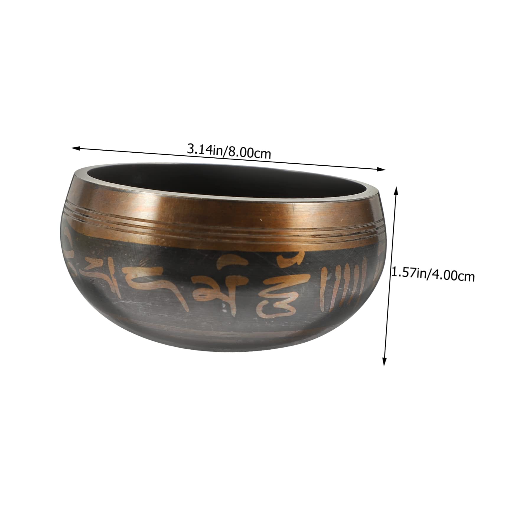 SUPVOX 1Set Tibet Singing Bowl Flat Bottom Meditation Bowl for Premium Copper Sound Bowl with Accessories for Relaxation Buddhist Practices