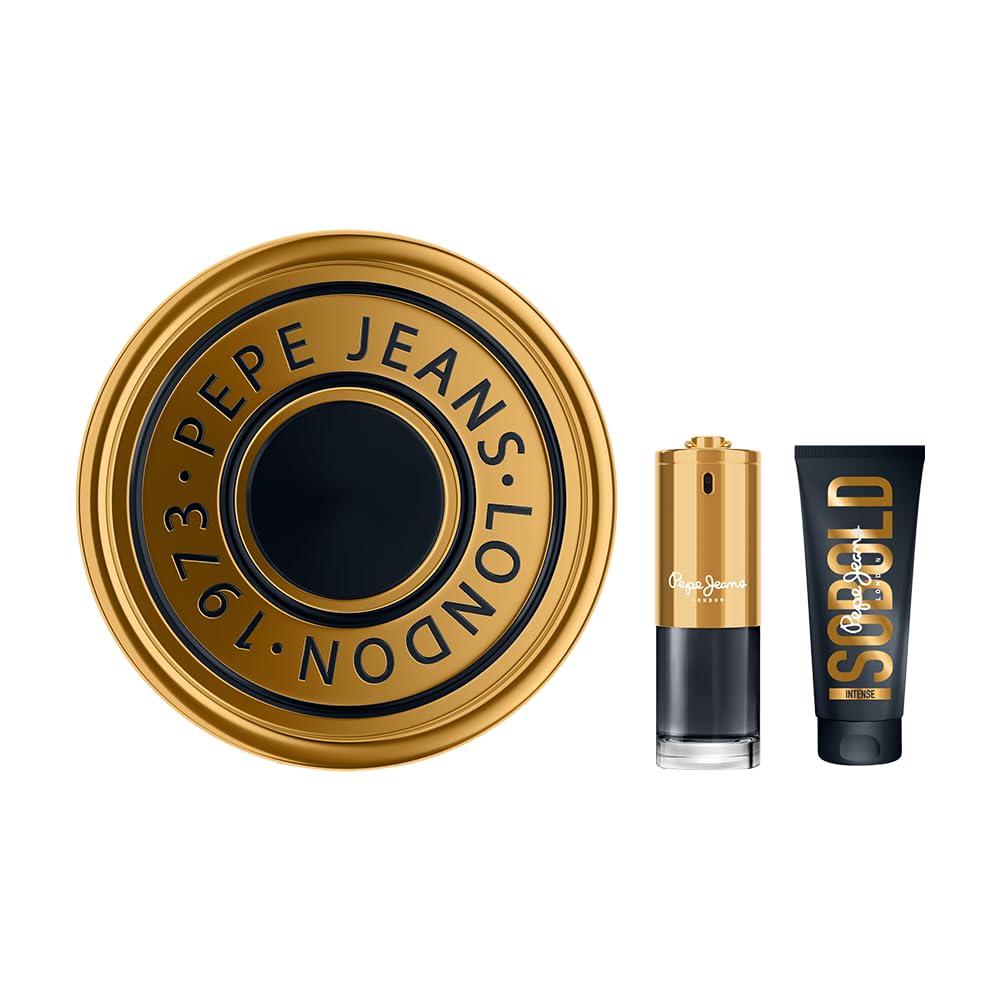 Pepe Jeans SoBold Intense For Him Profumo Uomo Confezione 2 Pezzi | Cofanetto Regalo, Eau de Parfum 100ml e Gel Doccia 100ml, Set Fragranza Ambrata e Speziata