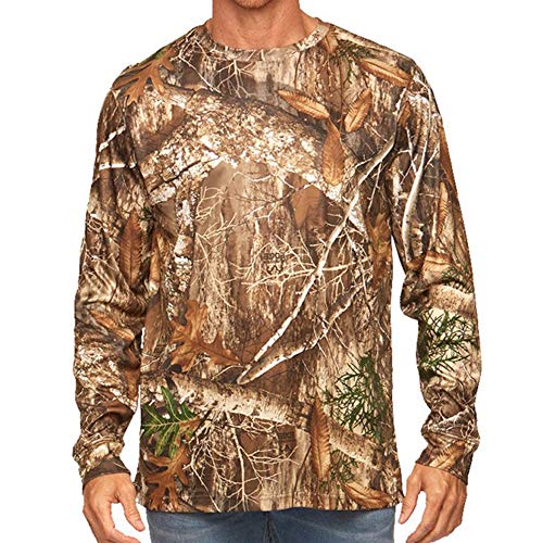 Realtree Men’s Essential Camo Lightweight Performance Long Sleeve Shirt