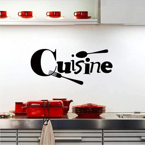 Miniatura 3 de Cocina Arte Pegatina Restaurante Cocina Extraíble Vinilo Pegatinas de Pared Decoración del Hogar Papel pintado impermeable 56Cm25Cm