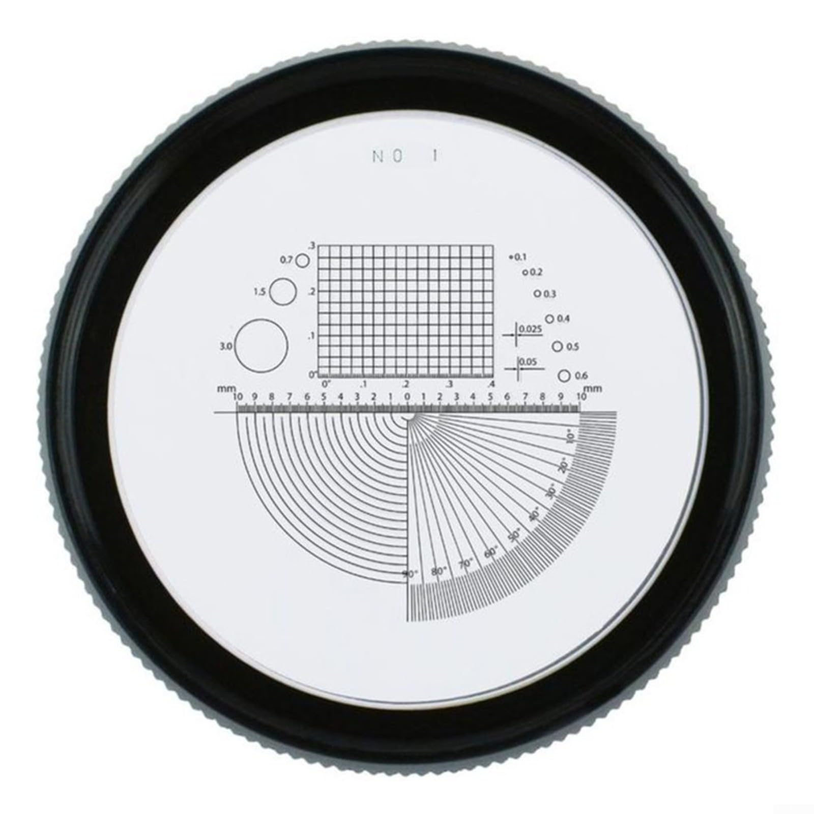 Lupa de escala LED de 10 aumentos con escala de medición – Lupa de precisión con 8 LED, distancia focal ajustable 51 – 63 mm, regla en cruz extraíble para joyas, sellos, monedas, minerales e