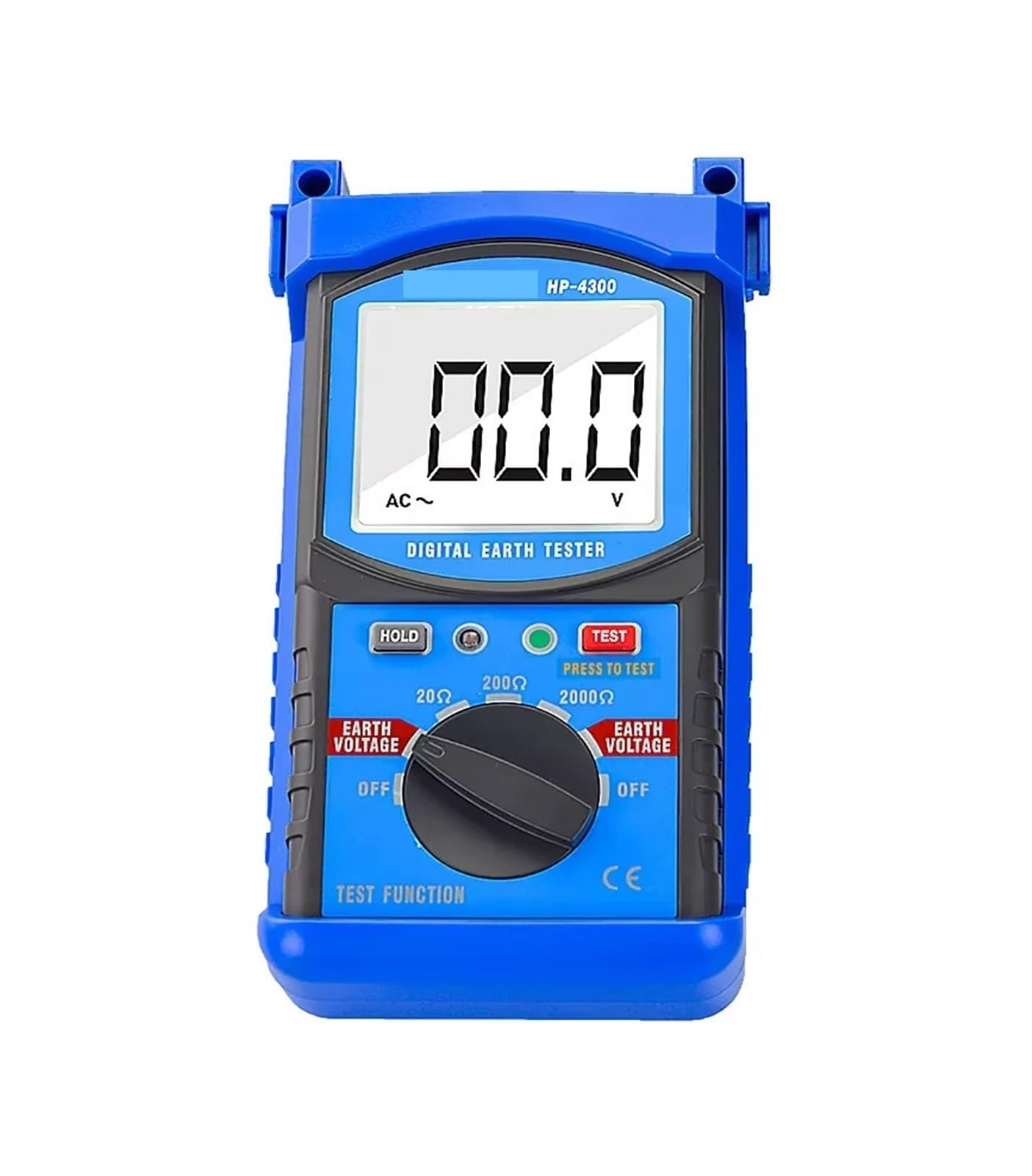 Gqnblvhzupdm One Color Digital Ground Resistance Tester - Backlit Lcd, Simplified Probing For Accurate Measurements,High Accuracy