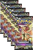 pokemon karten 1. edition wert  Pokémon Sonne und Mond Serie 6 - Grauen der Lichtfinsternis - 5 Booster Packs - deutsch