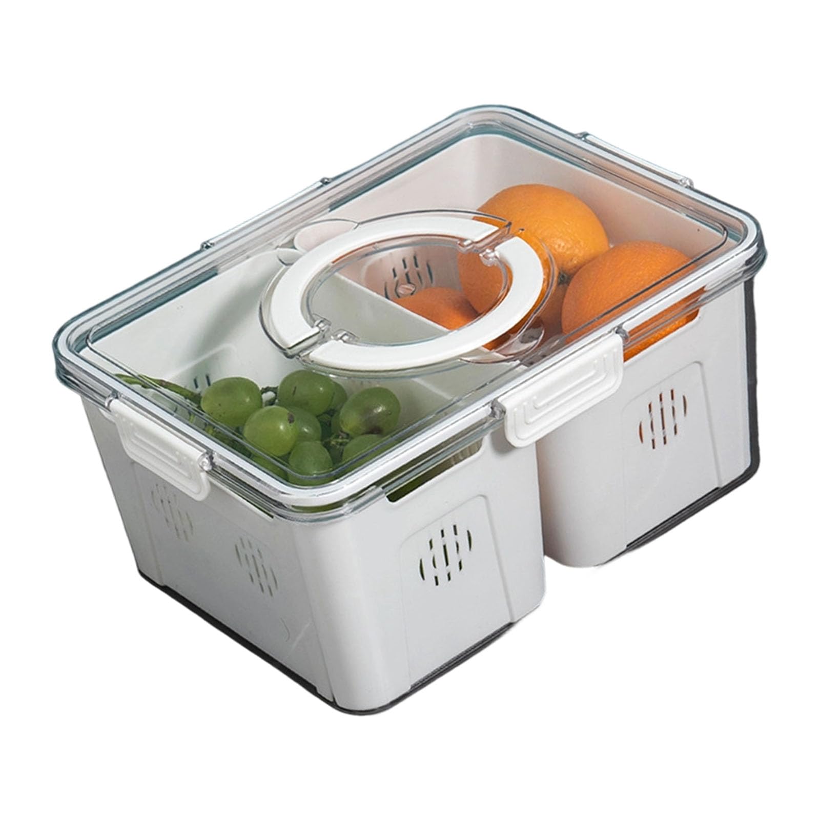 Tsophreniq Easy Maintenances Divided Food Storage Box PET PP Construction for Various Culinary Needs Clear Storage Box