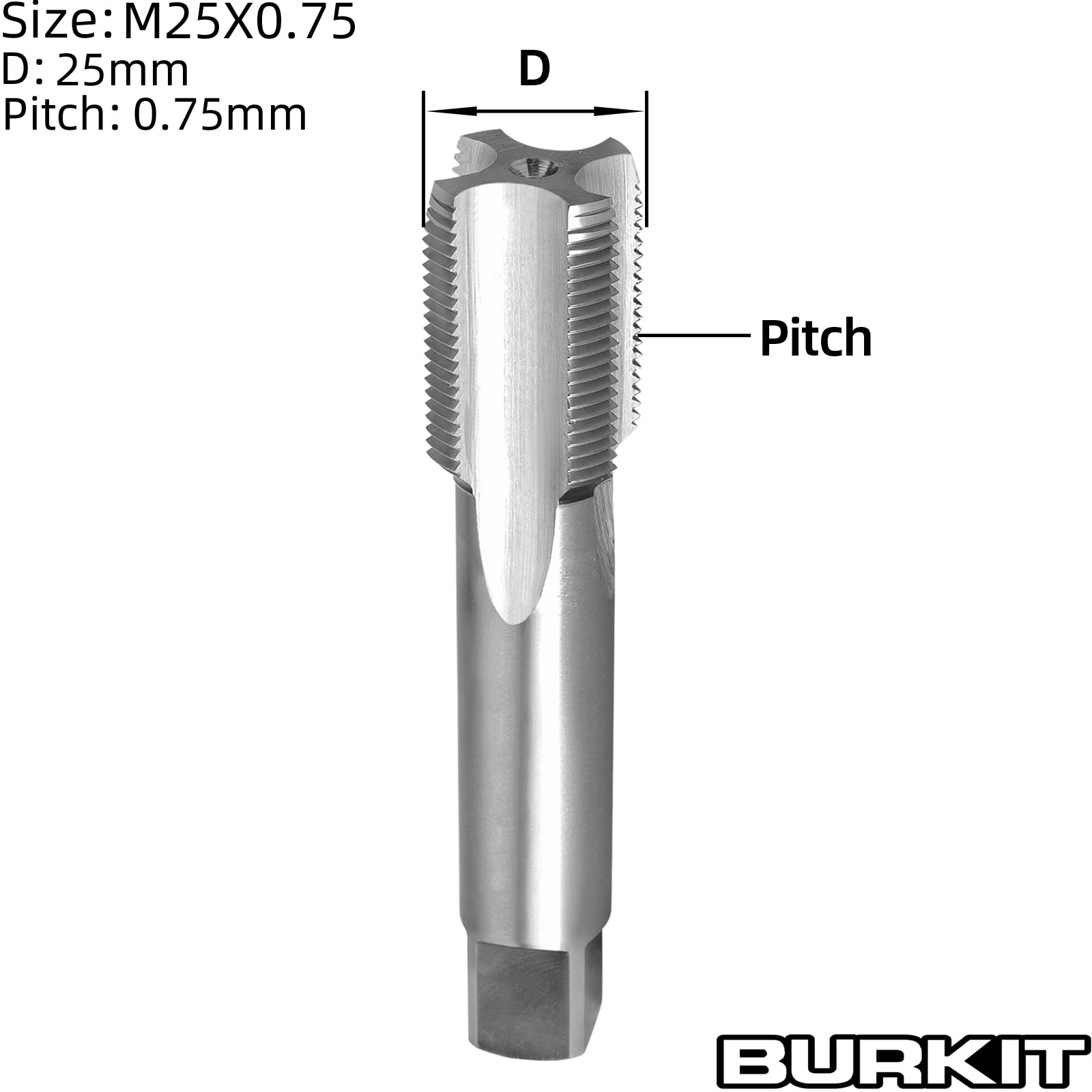 YG-1 Z570B HSSE-V3 Forming Tap with Oil Groove for Multi Purpose, Plug Style, TiN Finish, 3/4