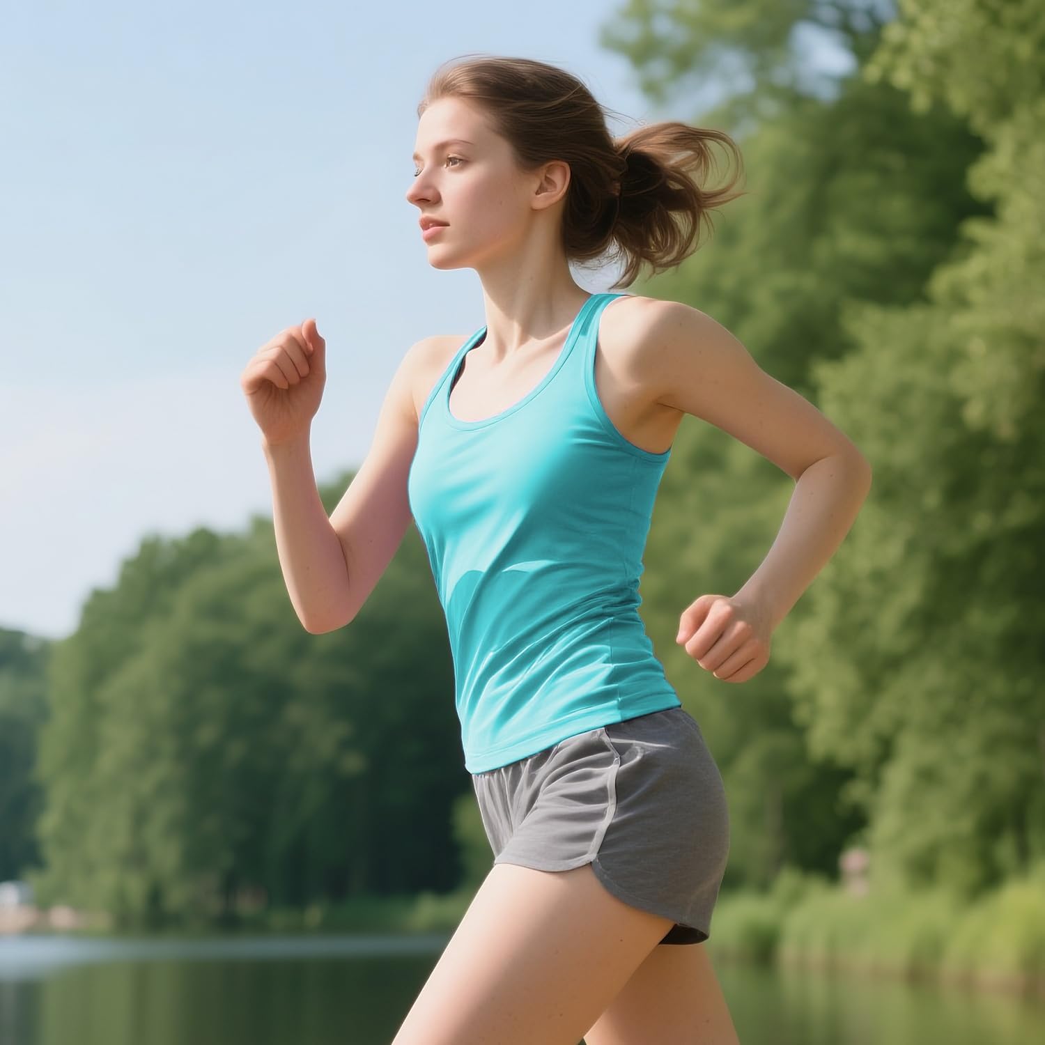 Women's 100% Merino Wool Tank Top – Ultra-Fine 15.5 Micron Base Layer, Breathable, Lightweight Undershirt Outdoor - Image 3