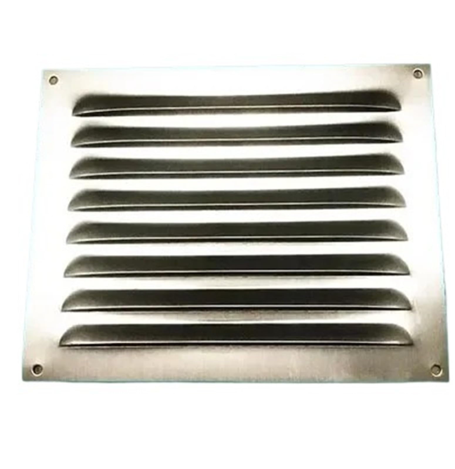 Ventilation Grilles Aluminum Air Vent Ventilator Grille Undereave Under Eave Louvers Stainless Steel Copper Rain(W245H195mm AL)
