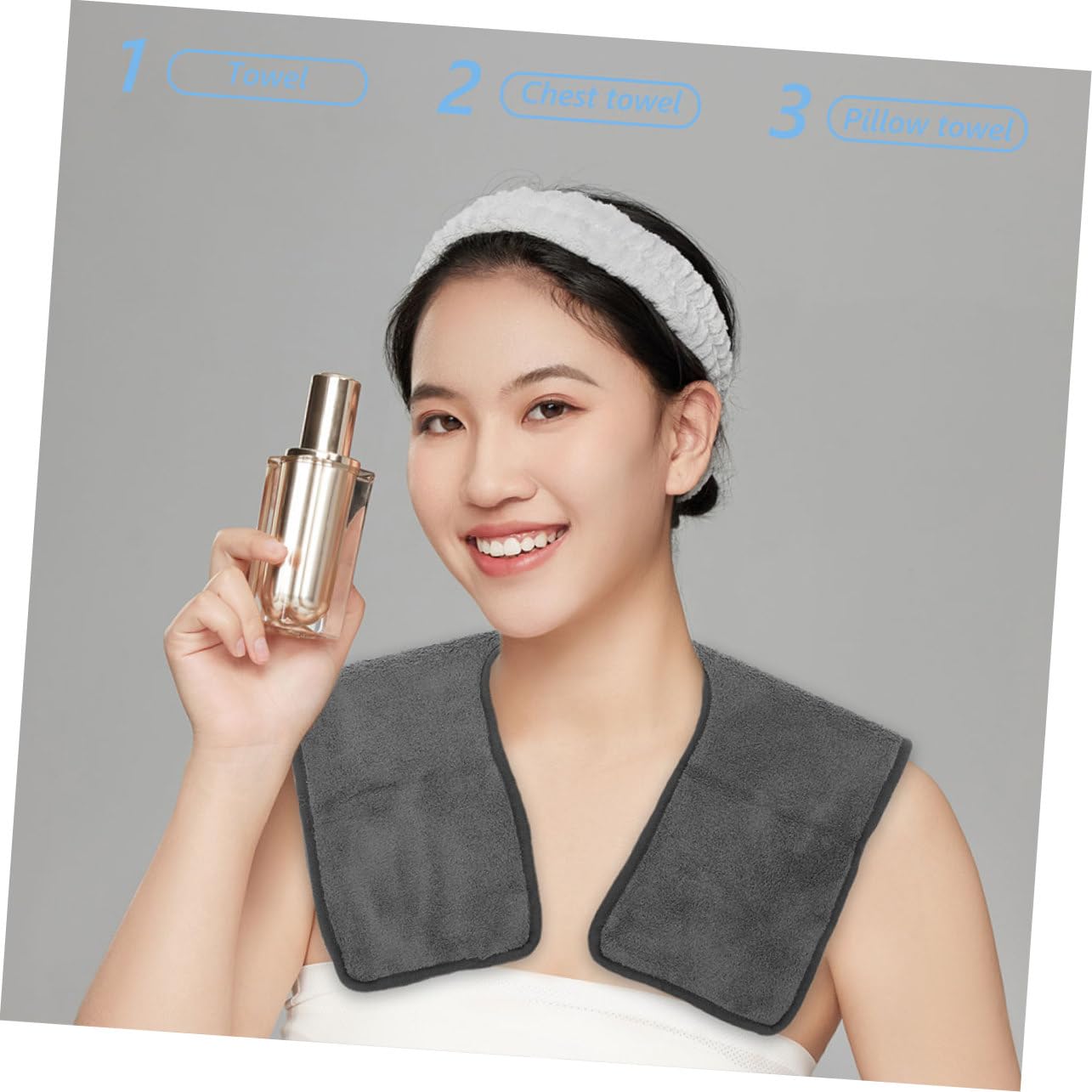 GALPADA 2Pcs Thick Fleece Towel Super Absorbent Hair Towel for Salon Home Use Durable Quick Drying No Shedding Soft Comfortable for Spa Beauty Treatments