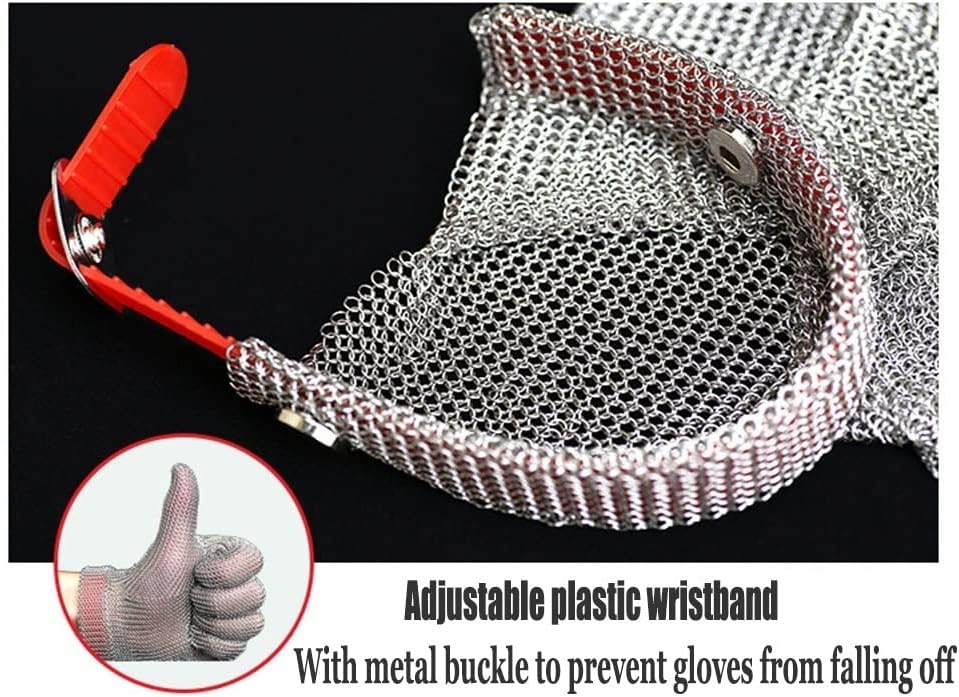 Cut Resistant Gloves Anti-cut Gloves, Metal Gloves For Safe Work, Butcher/cook/oyster Peeler/mandolin Leaf