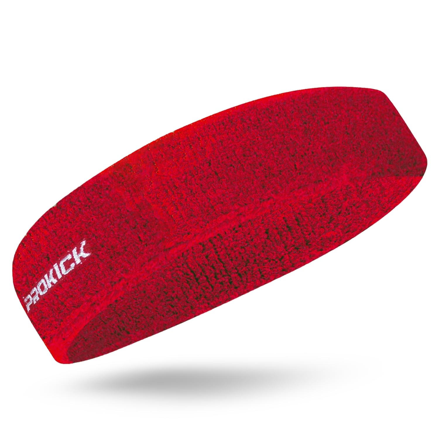 Prokick Sports Headband, Sweat-Absorbing, Stretchable, Comfortable, for Men and Women (Red)