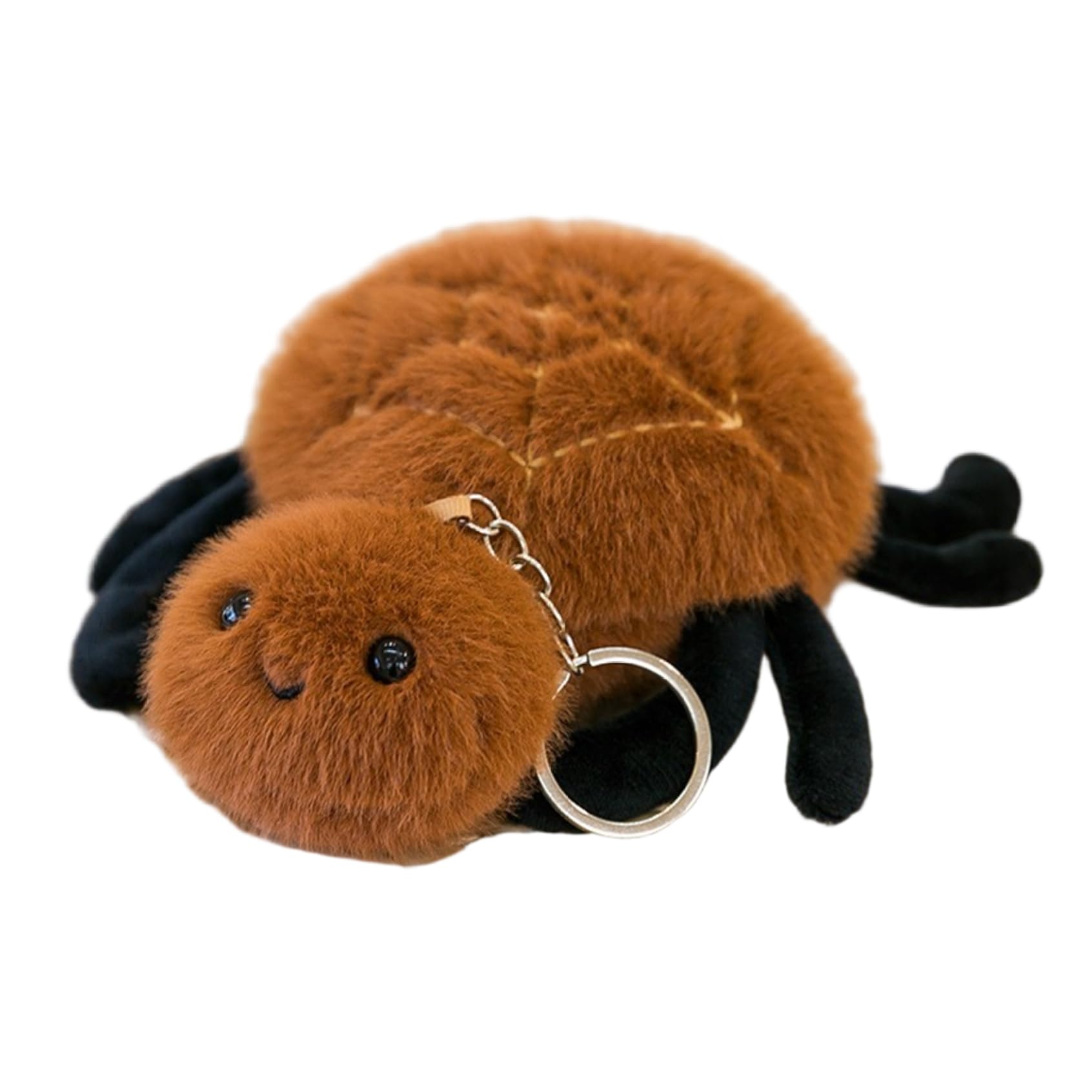 Vistnale Plush Toys, Spider Plush Keychain - Adorable Stuffed Animal Toy, Realistic & Soft Bug Plushie With Metal Key Ring For Backpack, Purse, Or Keys, Cute For Kids And Adults (spider)