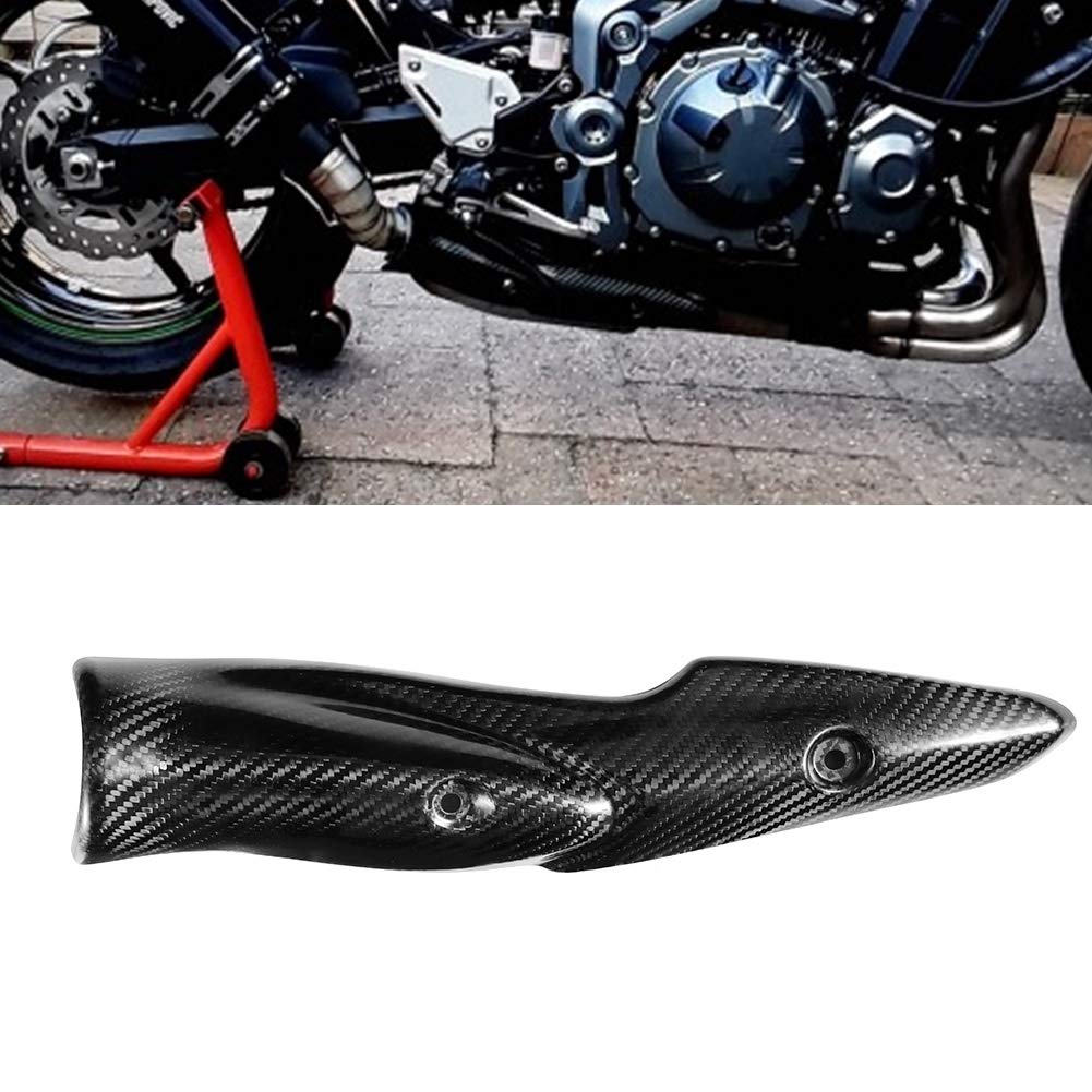 KSTE osłona cieplna motocykla, układ wydechowy z włókna węglowego, osłona tłumika, pasuje do Kawasaki Z900 17-19