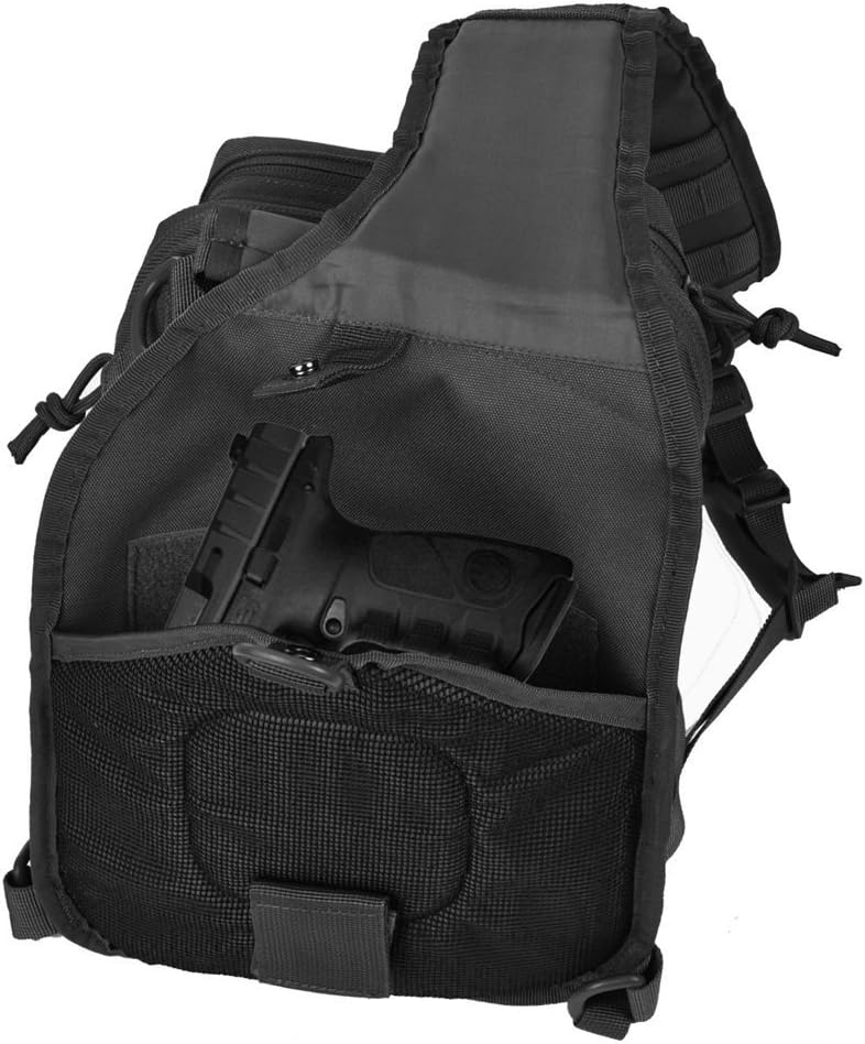 FAMI Tactical Sling Bag Pack Military Rover Shoulder Backpack EDC Assault Range Bag, Water-Resistant with Flag Patch - Image 6