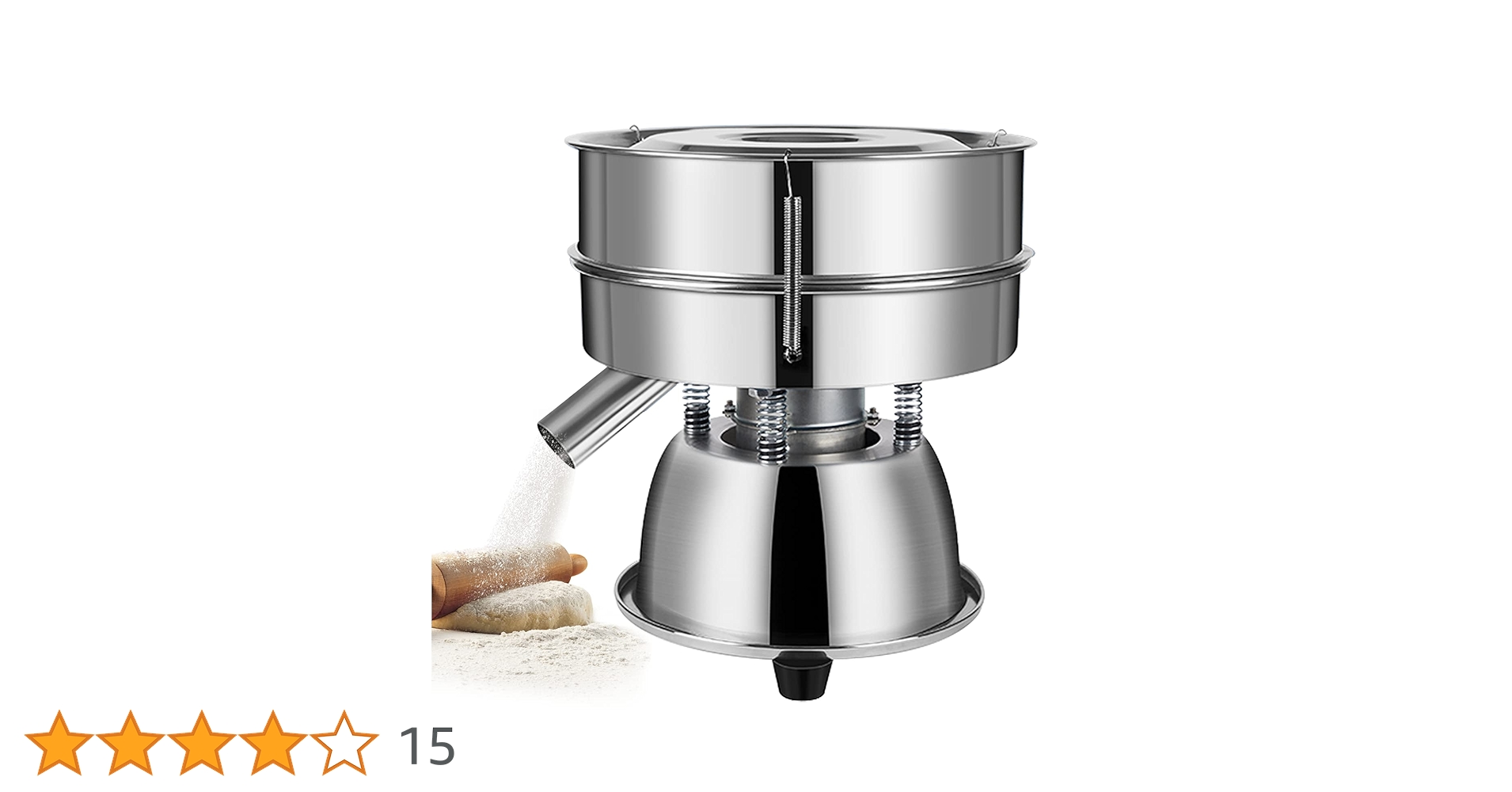 Amazon.co.jp: YJINGRUI 電動粉ふるい機 振動 ふるい機 小型 蓋付き