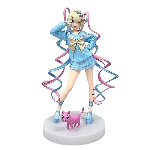 Epitome Needy Streamer Overload Anime Figure KAnge Figure Cute Sweet Lively Expression Cartoon Character Action Figure PVC Statue Model Collectible Desktop Decoration Ornaments Gift