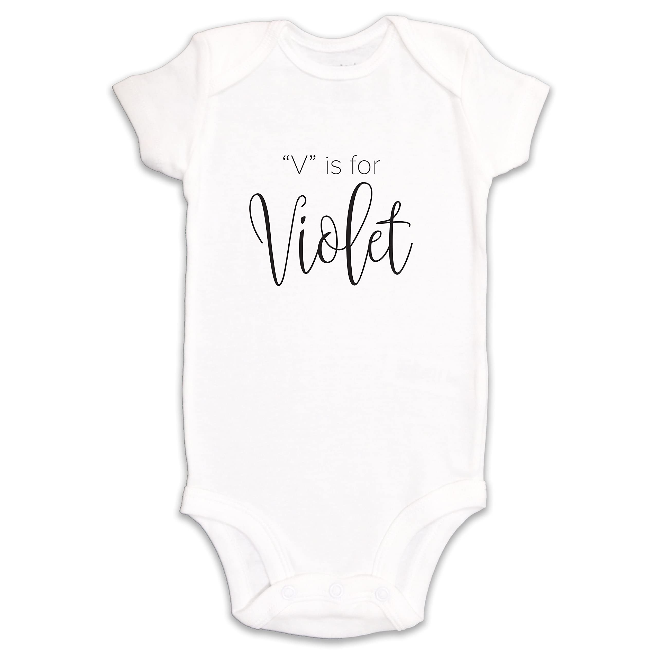 Kate & Meri V is for Violet Onesie/Bodysuit Baby Romper (0-3M)