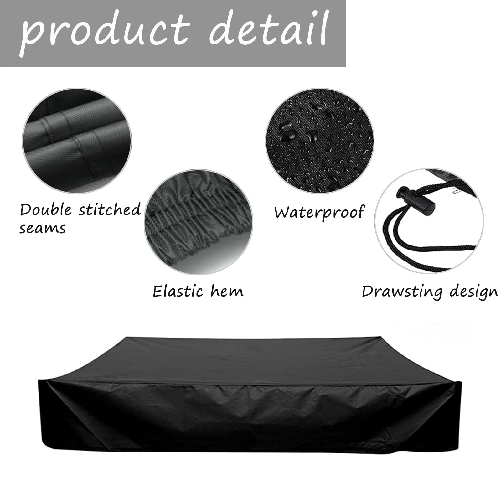 keepw Housse de Bac à Sable à Cordon Carrée Antipoussière Imperméable Protecteur de Plage Toile Auvent Bac à Sable Extérieur Piscine Parc Pluie Oxford 120x120cm keepw Housse de Bac à Sable à Cordon Carrée Antipoussière Imperméable Protecteur de Plage Toile Auvent Bac à Sable Extérieur Piscine Parc Pluie Oxford 120x120cm