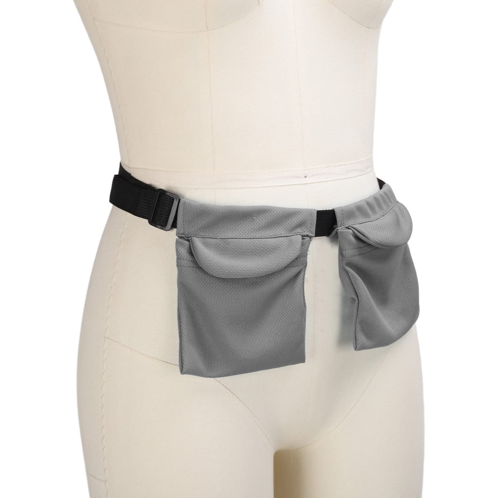 Sac de Drainage pour Mastectomie, Support de Drainage pour Mastectomie, Pochette de Drainage Souple et Réglable pour Chirurgie Mammaire Réutilisable avec Sac de Douche (Gris)