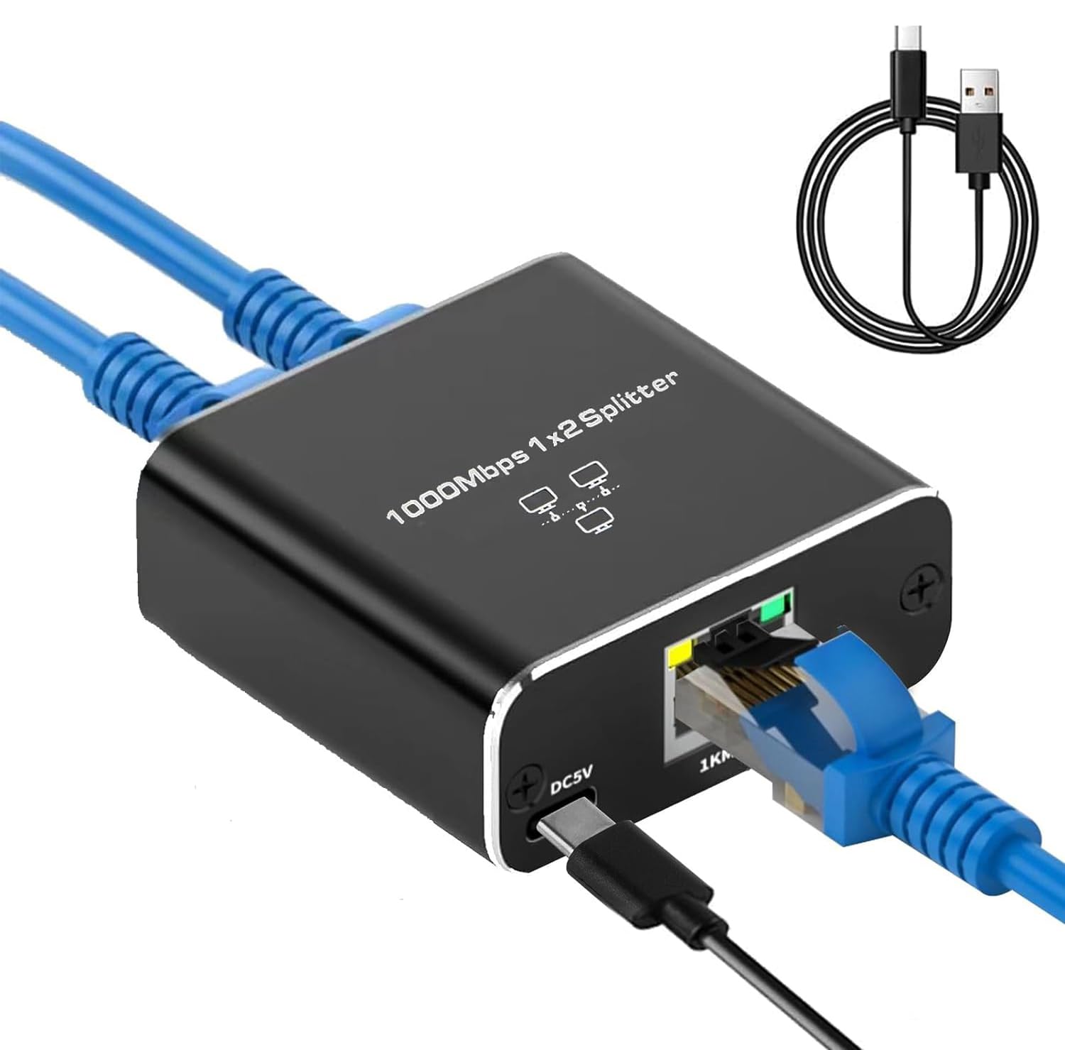 Lala 2台 Amazon.co.jp: LAN分配器 2台同時使用 1入力2出力 RJ45