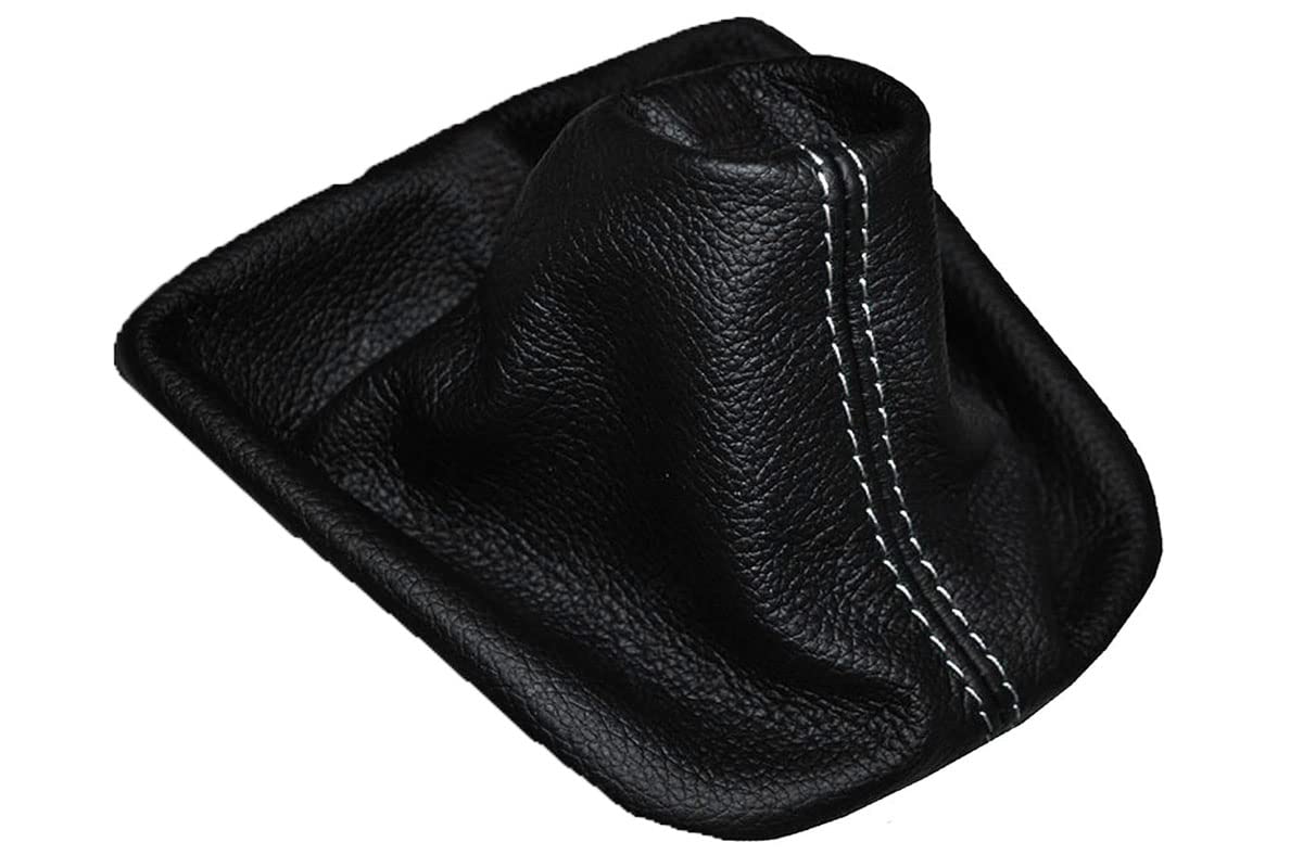 Cuffia leva cambio compatibile con Land Rover Freelander 2 vera pelle nera