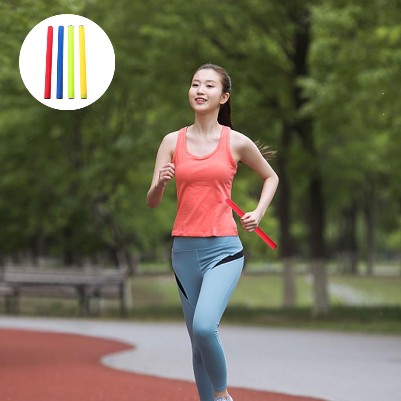 iplusmile Bastone Staffetta Gare Corsa Atletica Leggera 11.81In