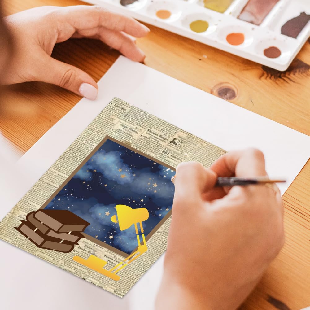 BEUNITONE Book Metal Stencils for Journaling, Crafts, Painting - Reusable Planner Stencils for Notebook, Cards, Scrapbook Art Projects - Personalized DIY Journal - Image 5