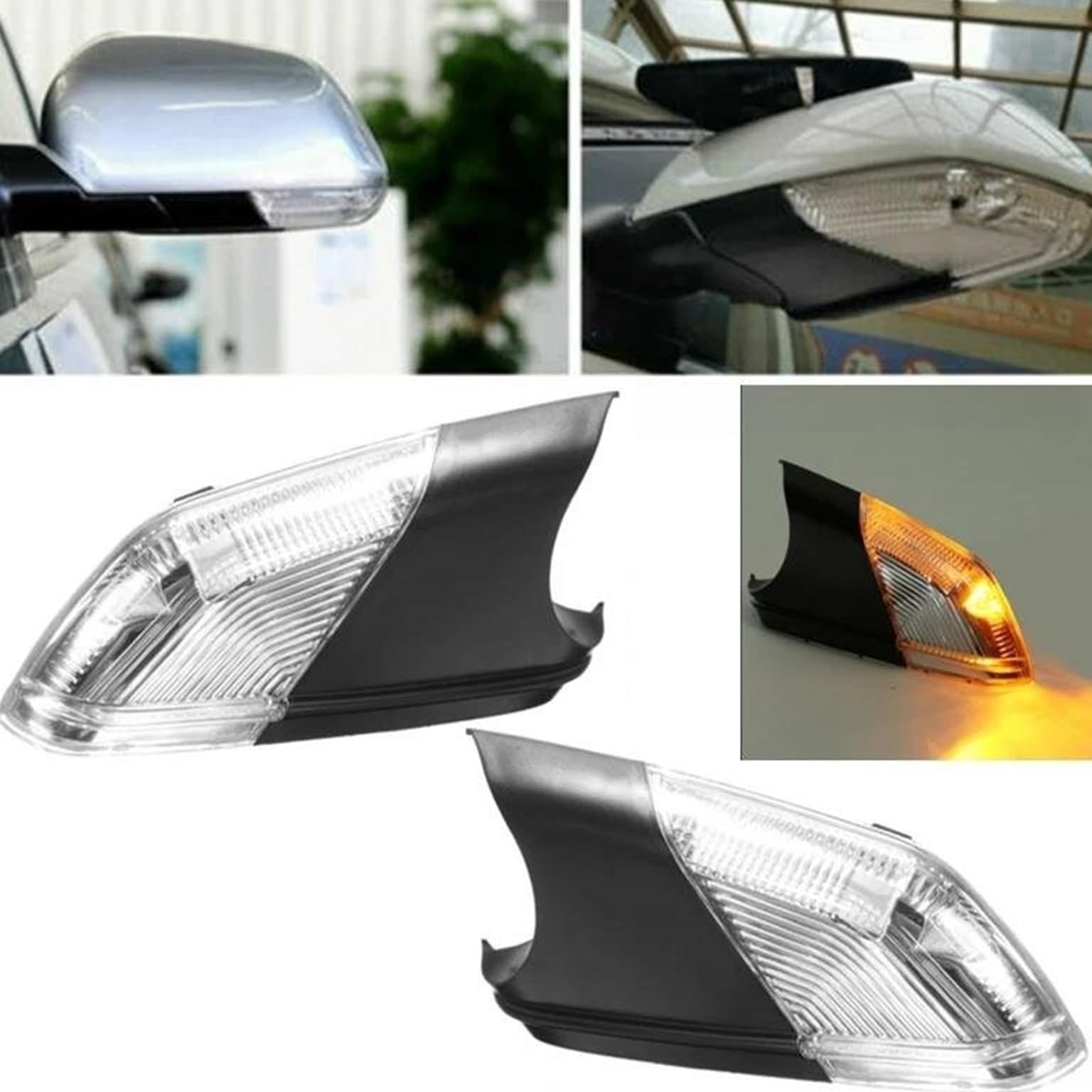 Clignotant rétroviseur Feu de clignotant LED pour rétroviseur Compatible avec VW 9N3 2005-2009 - Indicateur direction