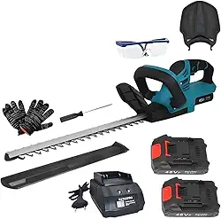 Aparador Podador de Cerca Viva a Bateria 48v Intercambível Profissional Nakasaki