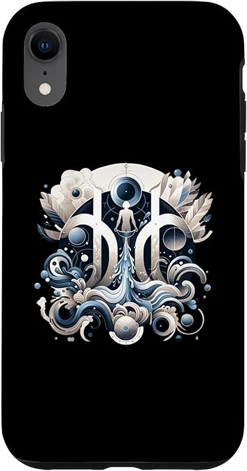 iPhone XR Aquarius Sign Vision - Artistic Zodiac & Nature Blend Case