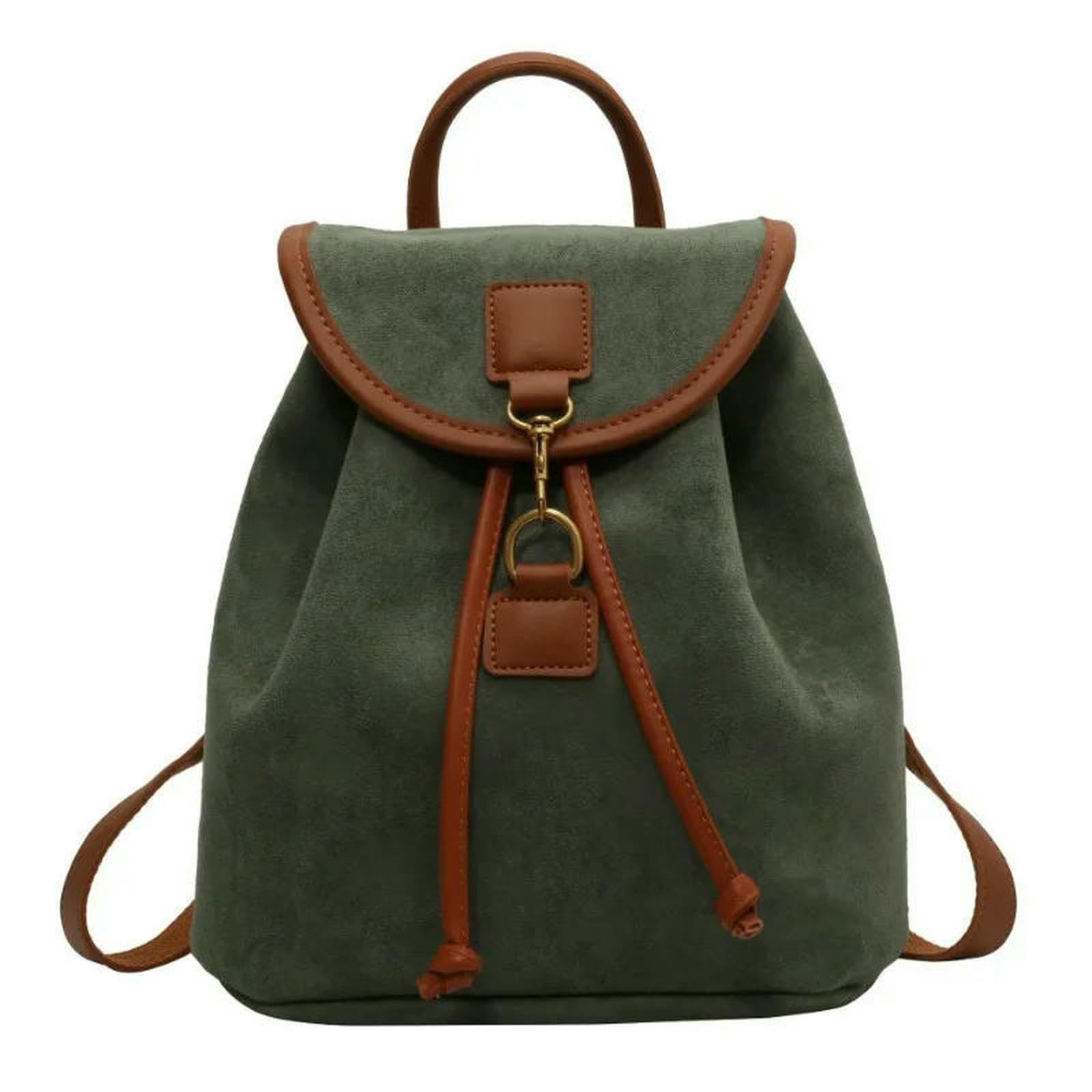 Zaino Porta pc da Donna Elegante A Doppia Spalla Borsa per Libri Universitari di Grande capacità Studenti dal Design E alla Moda-rosa-20x27 Cm