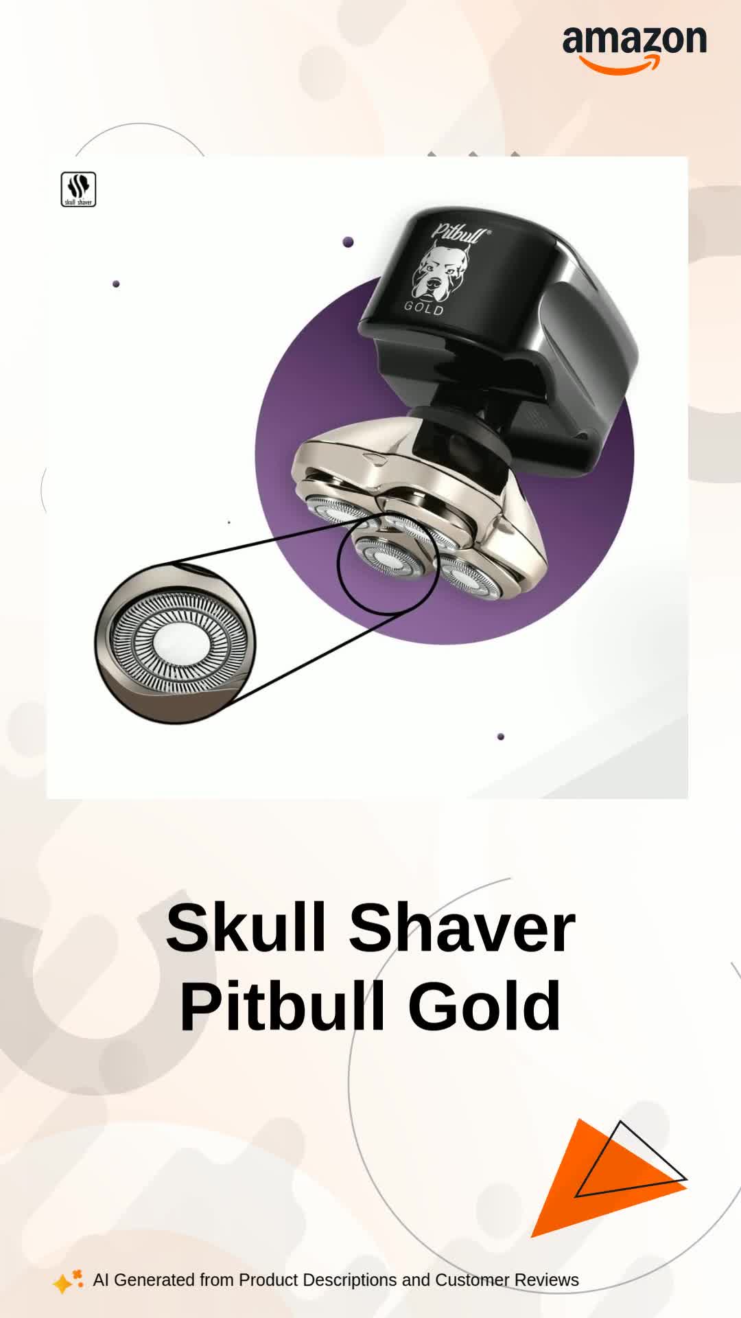 Skull Shaver Pitbull Gold PRO Electric Razor & Baby Beast Trimmer