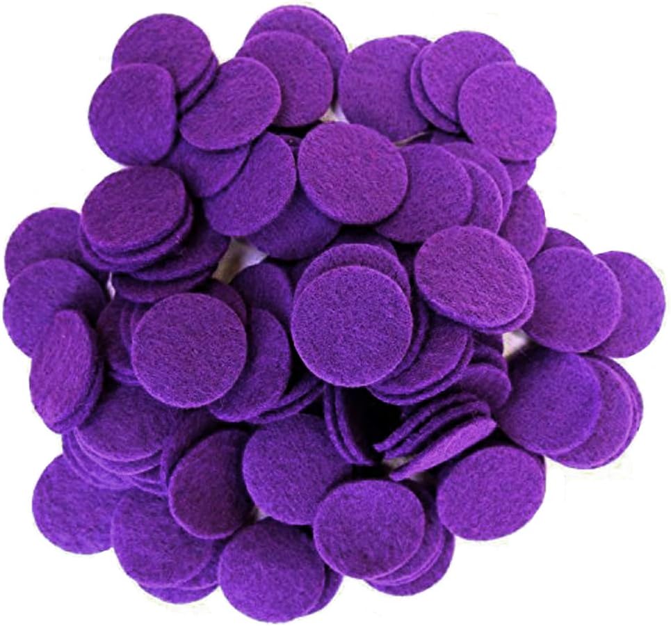 Playfully Ever After Purple Craft Felt Circles (5 Inch - 18pc)