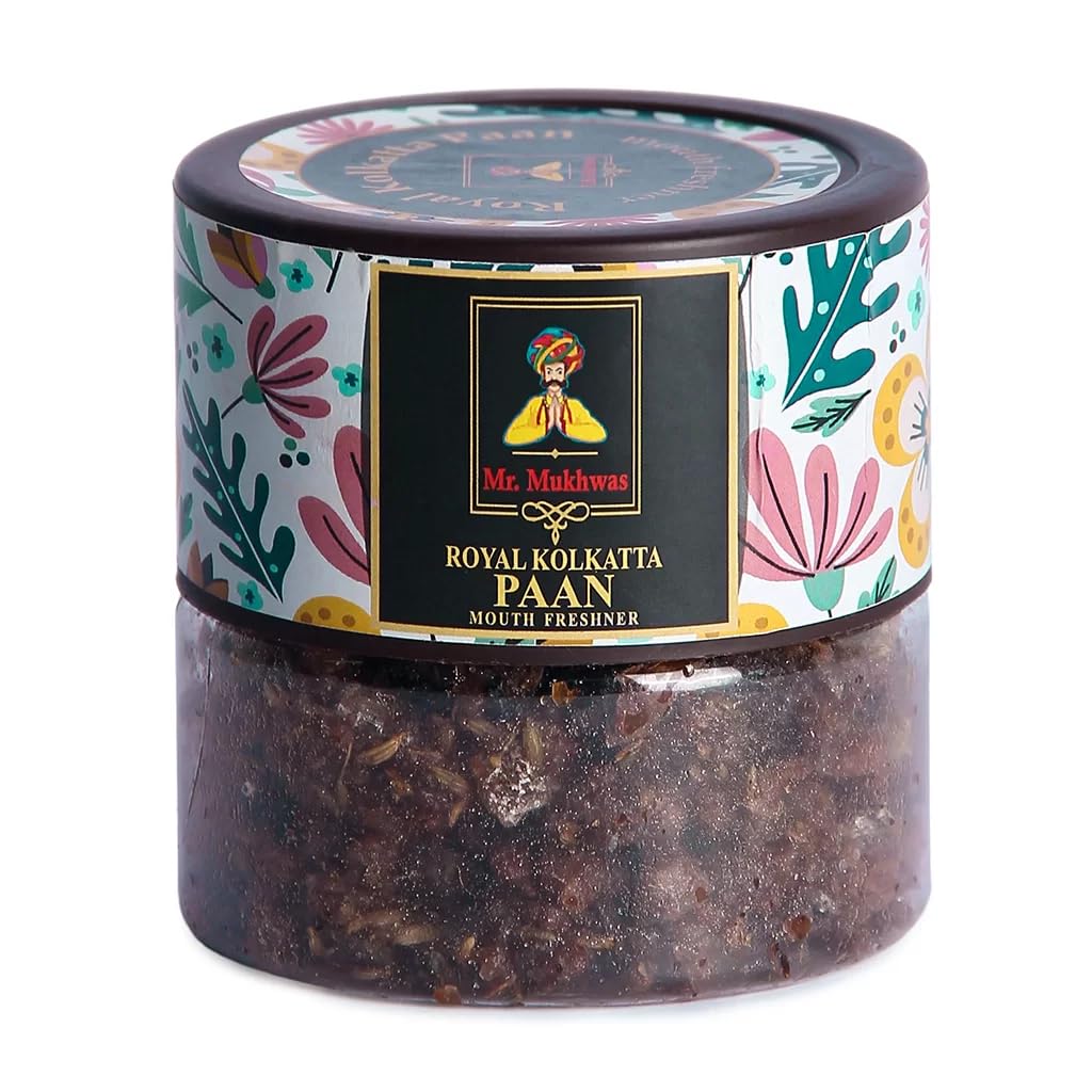 Mr Mukhwas Royal Kolkata Paan - Indulge in Timeless Flavors and Tradition - Good For Digestion, Good For Bad Breath, After Meal and Drink, Mouth Freshener | 140 gm (B0CPY2TH1W) Amazon Price History, Amazon Price Tracker