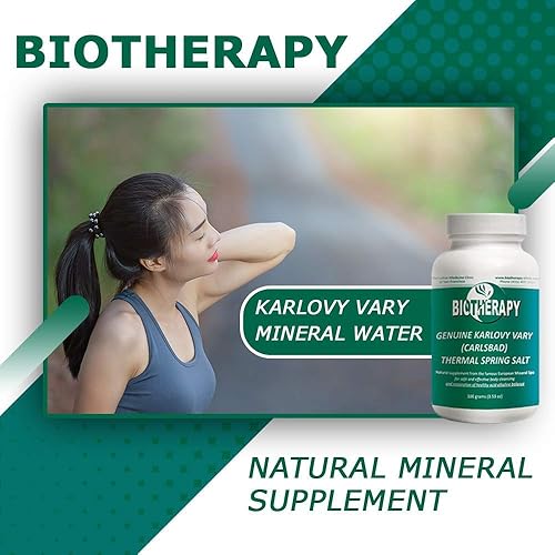 Miniatura 5 de Biotherapy Karlovy Vary - Sal termal de agua mineral curativa, suplemento mineral natural, limpiador corporal, apoya el sistema inmunológico y