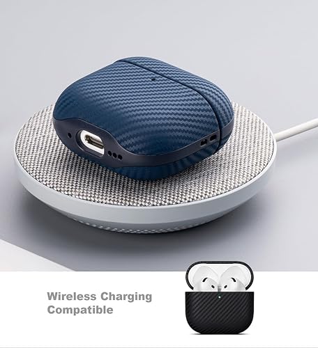 Miniatura 6 de LOPIE Funda de cuero para AirPods de 4 generación, hecha a mano, hecha a mano, hecha de piel auténtica, funda protectora rígida para AirPods, estilo