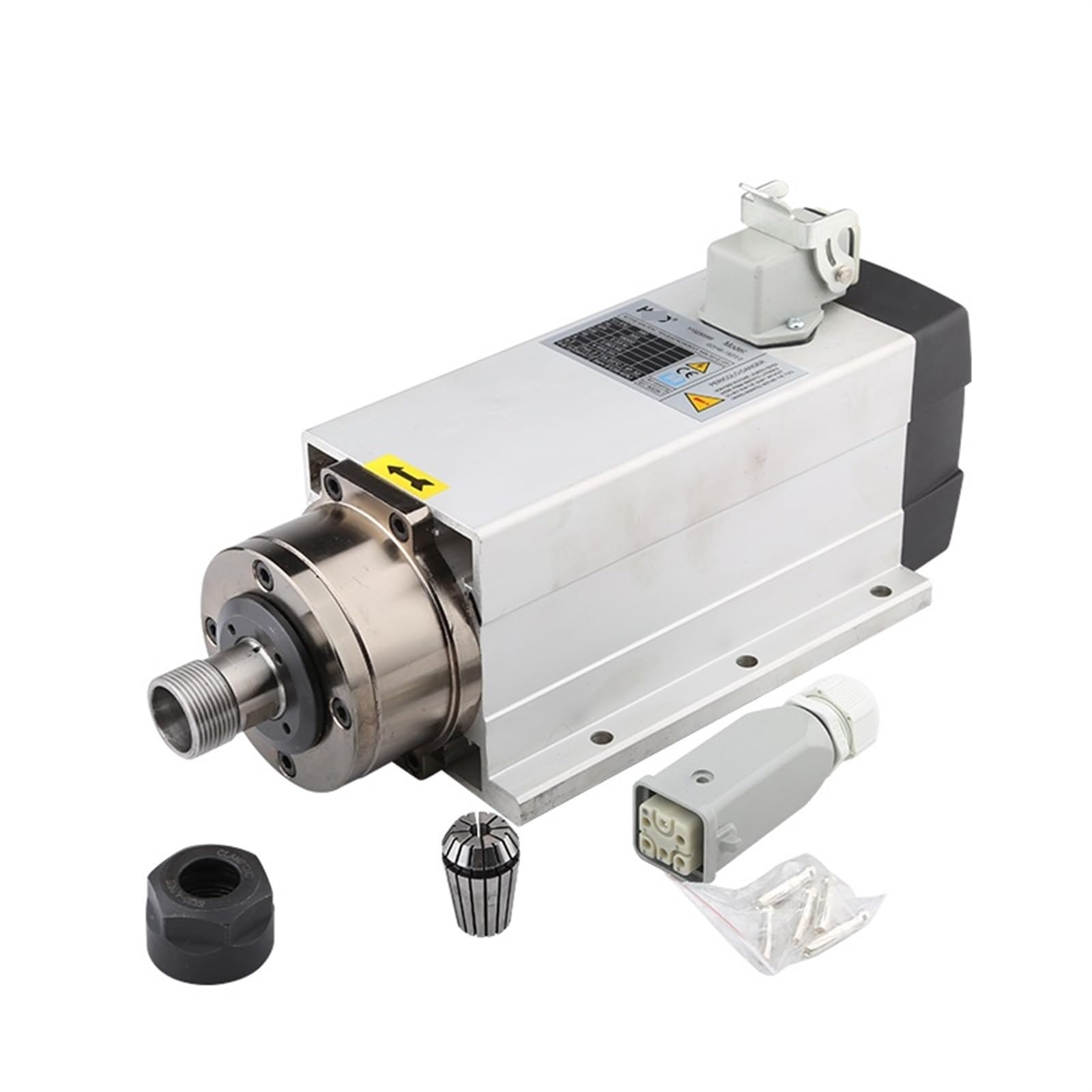 Spindle motor 2.2kw Air-Cooled Spindle Motor 220V 380v ER20 Chuck 300Hz Mount Motor Woodworking Milling And Grinding(2.2kw 220V ER20)