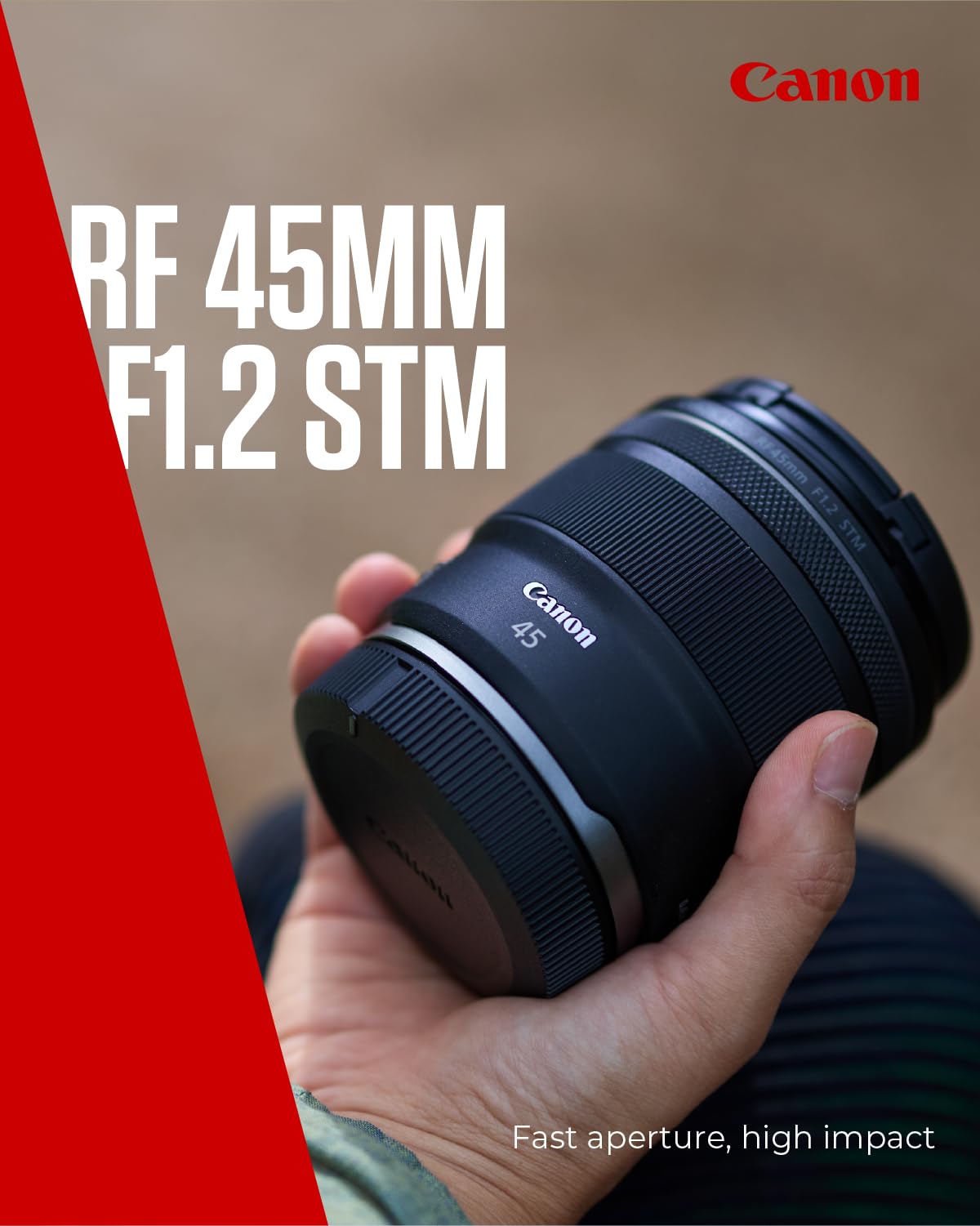 Canon Lens RF 45mm F1.2 STM - Prime Camera Lens with Super-fast f
