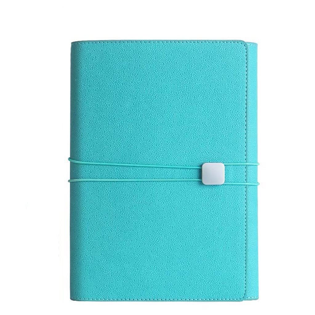 Cuaderno creativo de hojas sueltas A5, Bloc de notas de bobina multifunción, conjunto de caja de regalo de negocios, Estuche de cuero for cuenta de mano, estuche for portátil ( Color : C , Size : A5 )