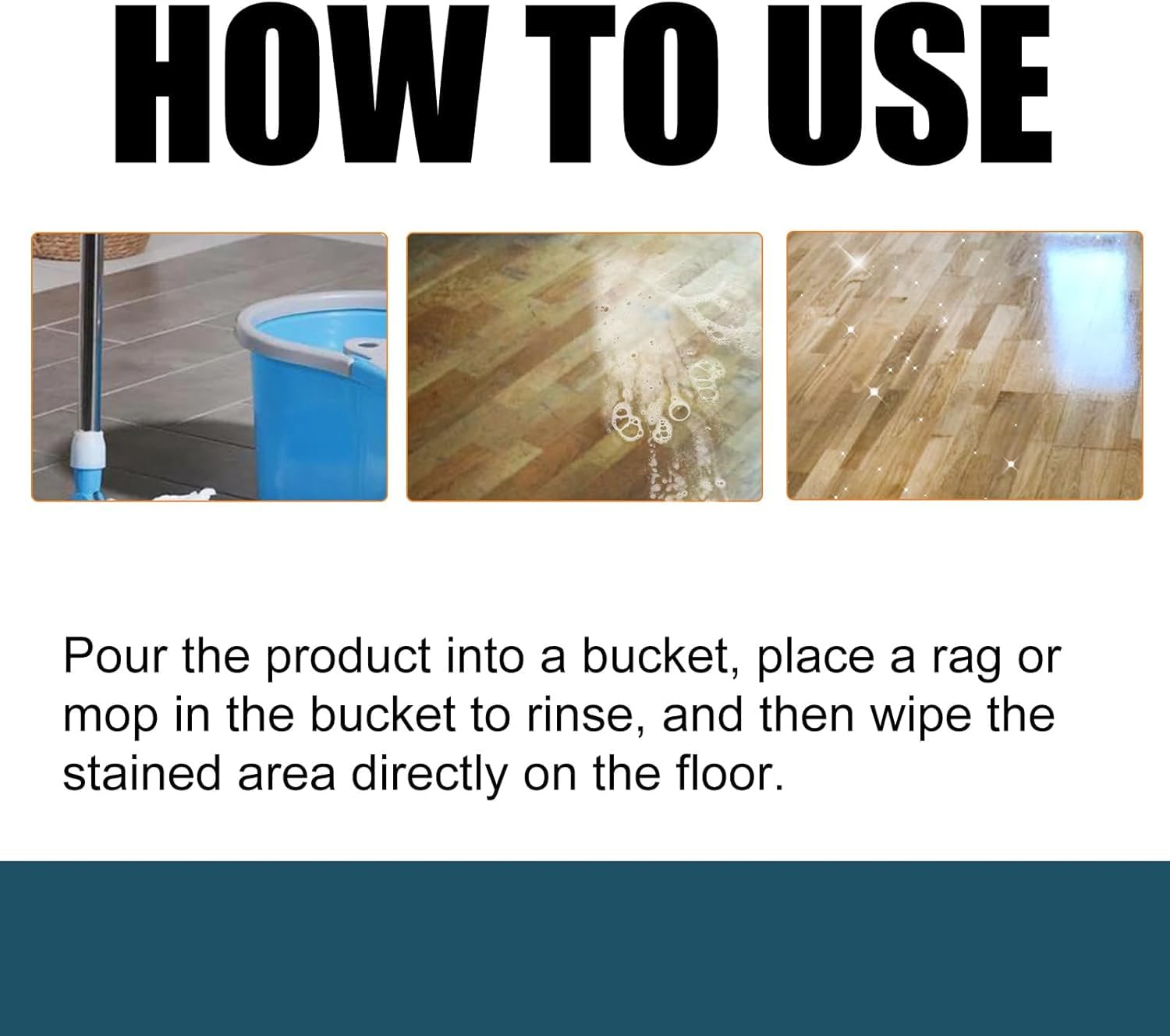 Detergente per pavimenti Spainho, soluzione detergente profumata e lucidante naturale, smacchiatore a doppia azione, detergente per pavimenti 5 in 1 per lavare casa, bagno e cucina (1, 2pcs)
