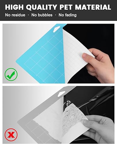 Miniatura 4 de Lzerking Vinilo permanente  Rollo de vinilo adhesivo mate negro de 12 x 100 pies para Cricut, Silhouette, Cameo, troqueladoras de manualidades,