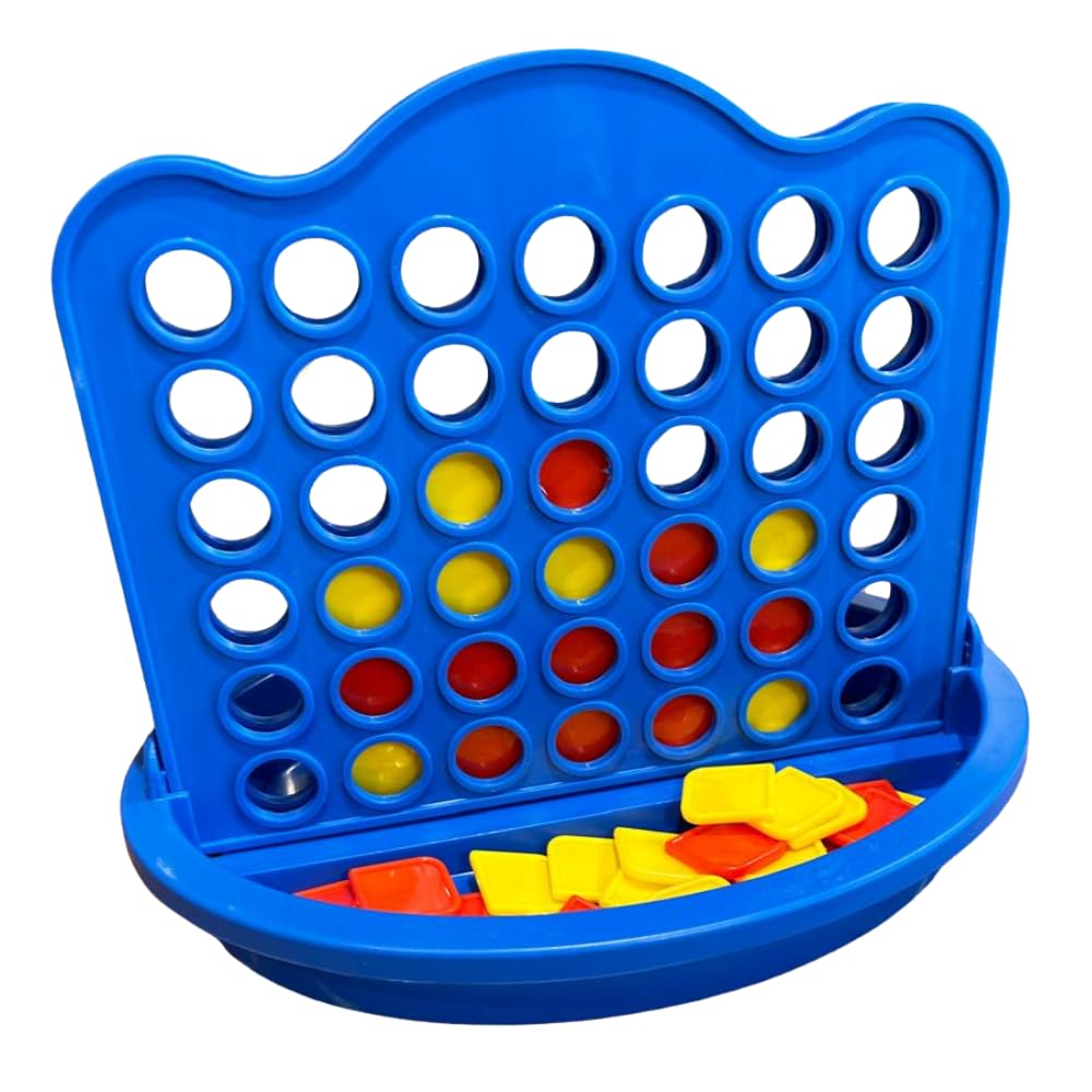 Estilo Slot-4 Game for 3+ |Color Disk Dropping Game, 4 in a Row, Connect Games, Family Games, Strategy Board Games, Toys|Travel Games|Made in India