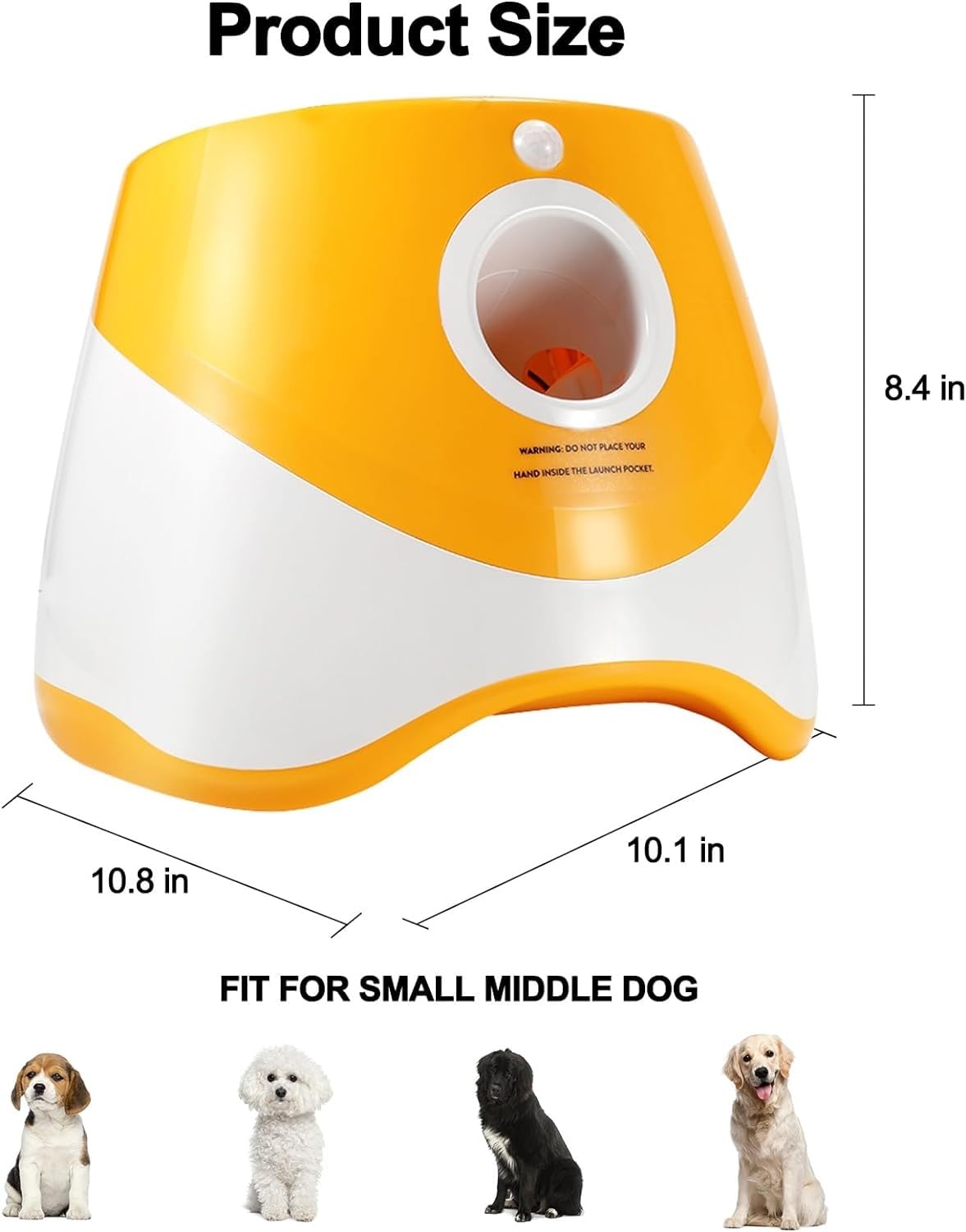 Lanceur De Balle For Chiens, Lanceur Automatique De Balle For Chien Avec 9 Balles De Tennis, Jouets Interactifs For Chiens, Balle For Animaux De Compagnie, Machine De Lancement Intérieure Et Extérieur