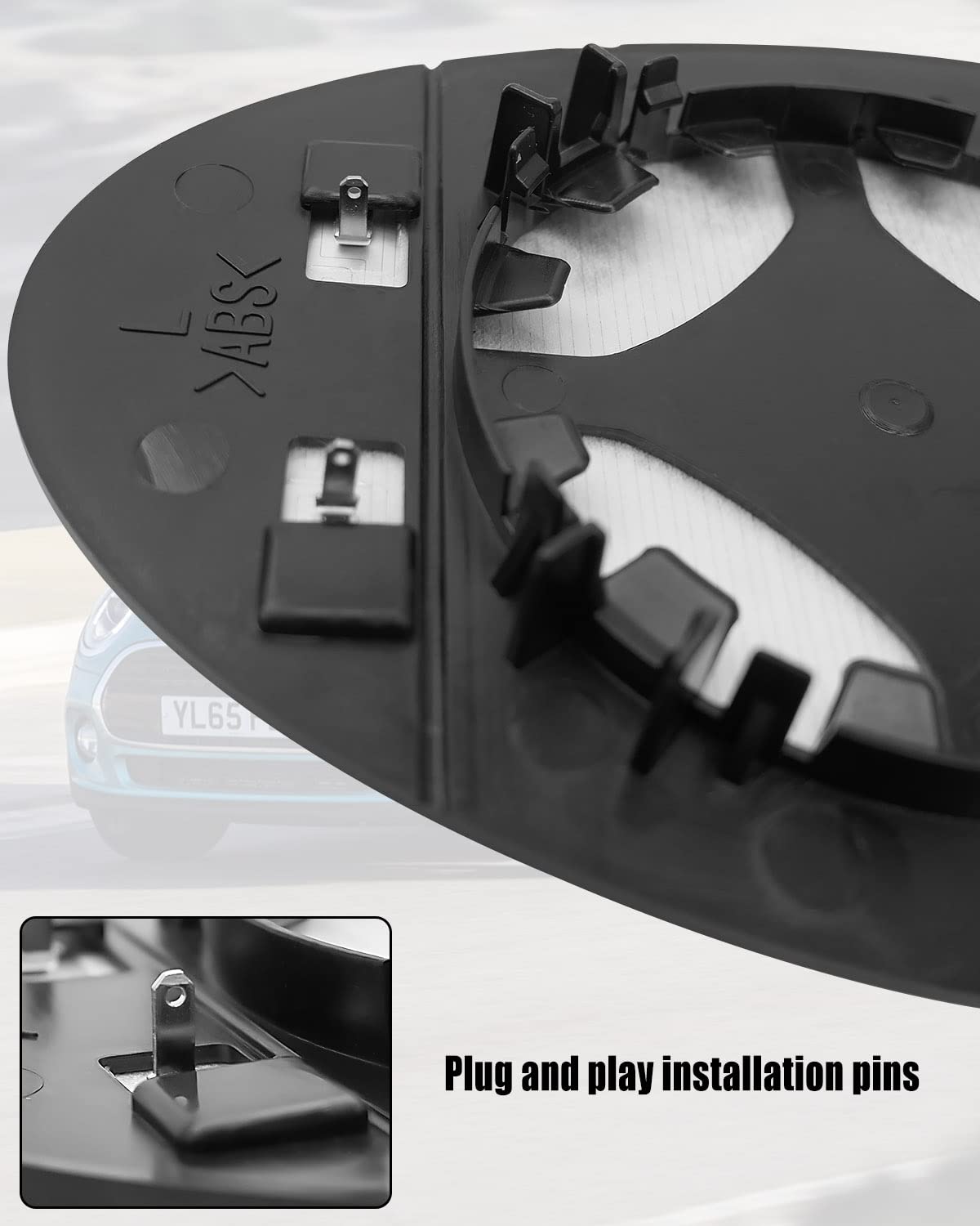 Driver Left Side Mirror Glass Assembly Fit For Mini Cooper 2007-2015 Replace 51169803193 51162755625, Left Heated Rearview Convex Mirror Glass With Rear Holder In | Whizz - Foto 4