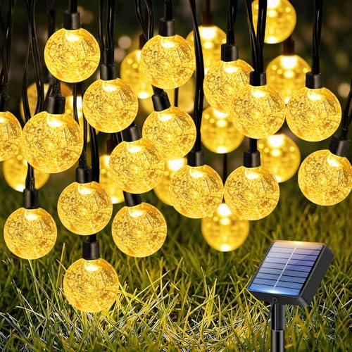 btfarm 15M Guirlande Solaire Exterieur, LED Guirlande Lumineuse Exterieure Solaire IP65 Étanche, 8 Modes Lumiere Solaire Extérieur pour Jardin Terrasse...