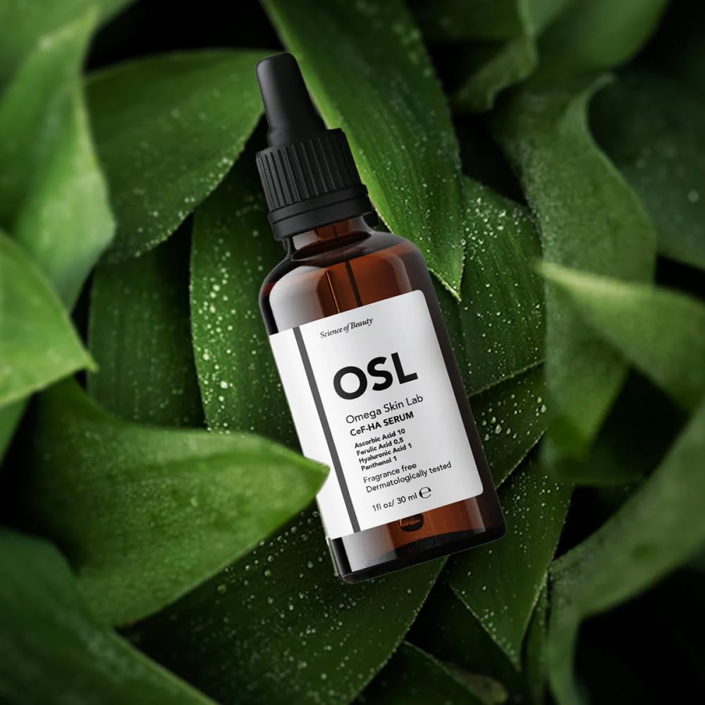 OSL Omega Skin Lab OSL CeF-HA Serum 30ML, Hyaluronic Acid Enhanced Face Serum with C Vitamin, Anti-Aging, Brightening - Image 4