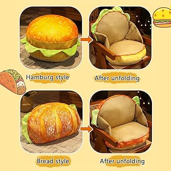 Amazon.co.jp: GKWW チーズバーガー ぬいぐるみ 枕 ハンバーガー