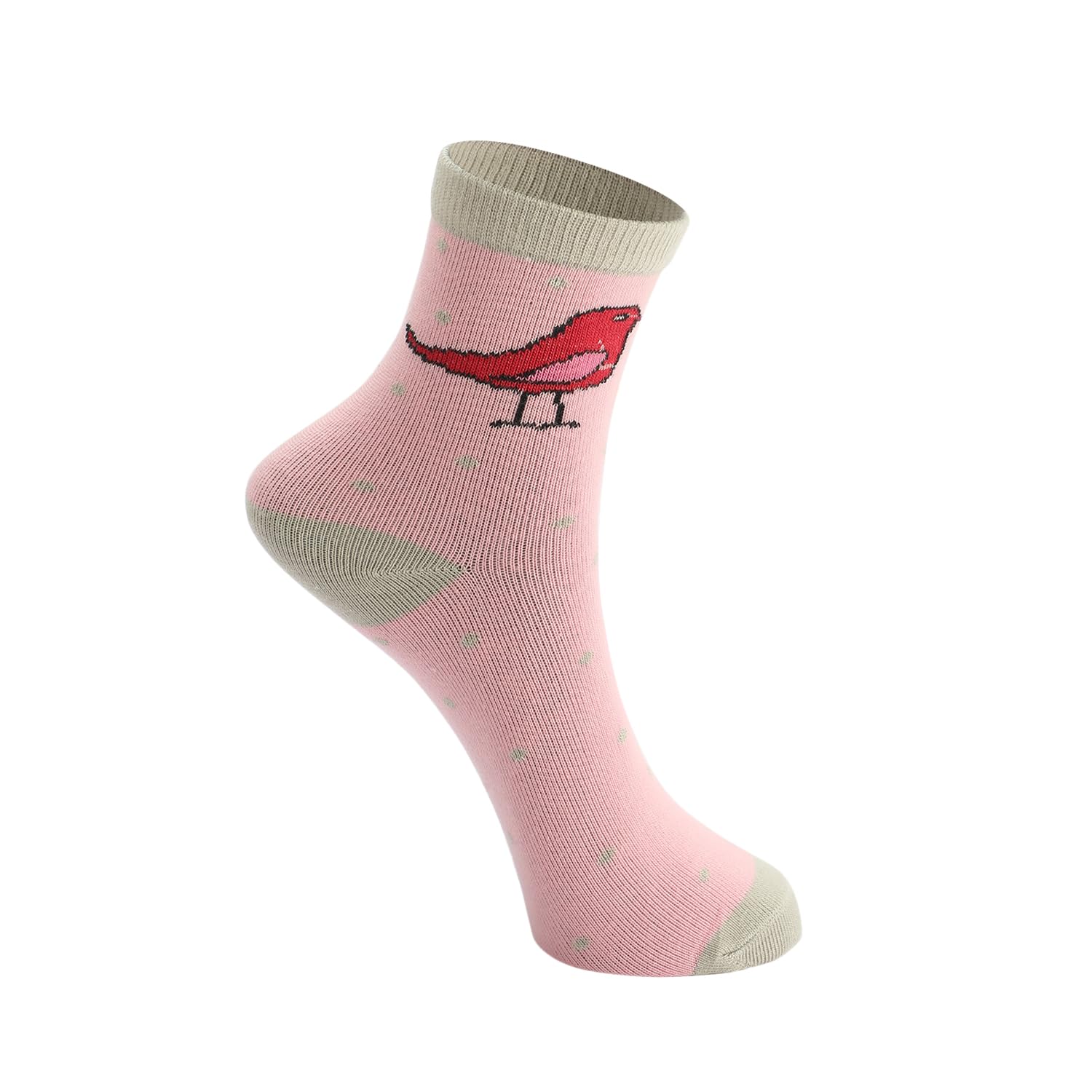 PRIMESOX MOVE ON Kids Girls Socks | Comfortable & Soft Printed Cotton Socks for Girls - Multicolor Pack of 5 Pairs (11-14 Years) - Image 3 thumbnail